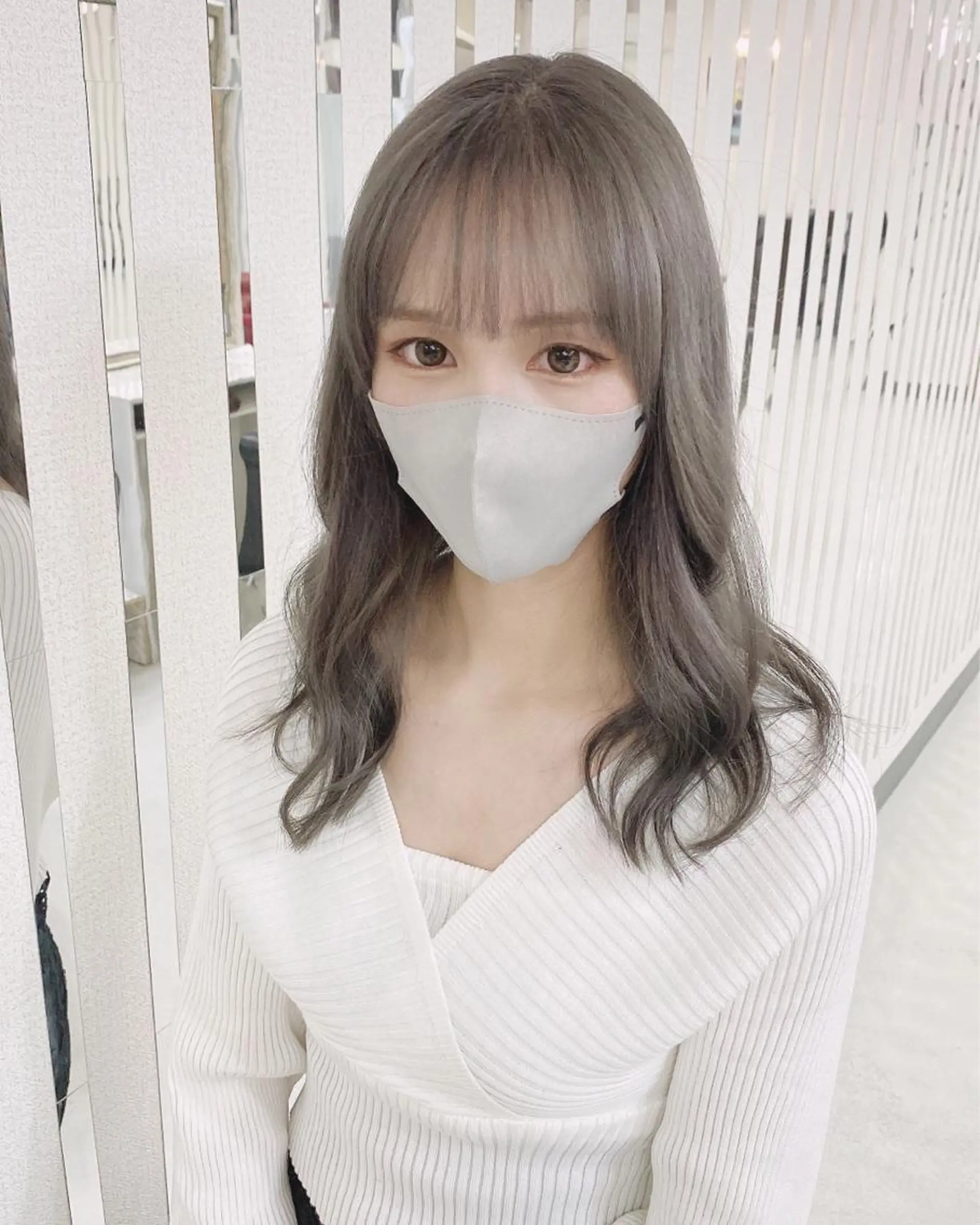 セミロング カラー ダブルカラー ヘアカラー トリートメント YURI ✨のヘアスタイル