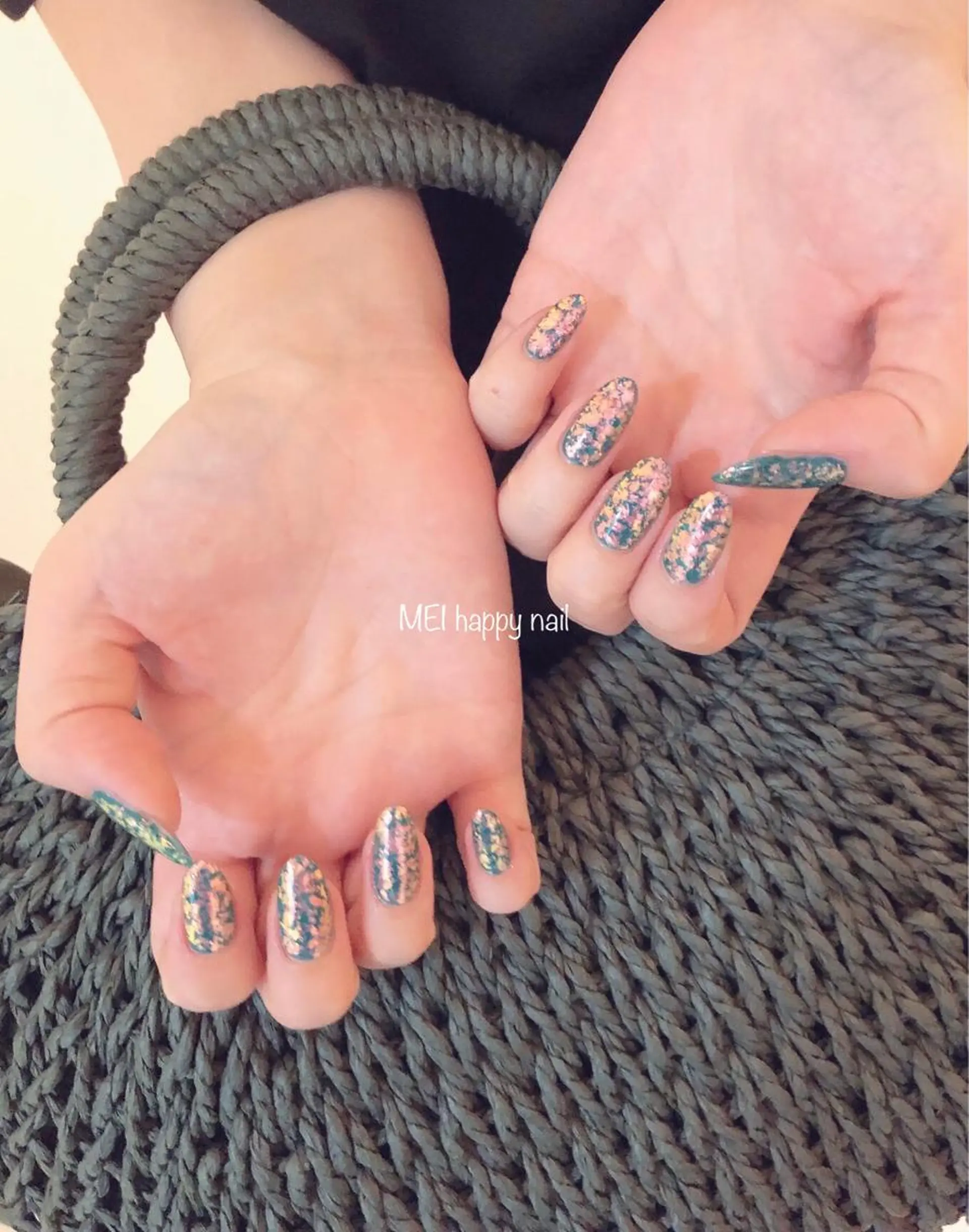 ネイル ジェルネイル パラジェル 北浦和 自爪育成ケアのネイルデザイン