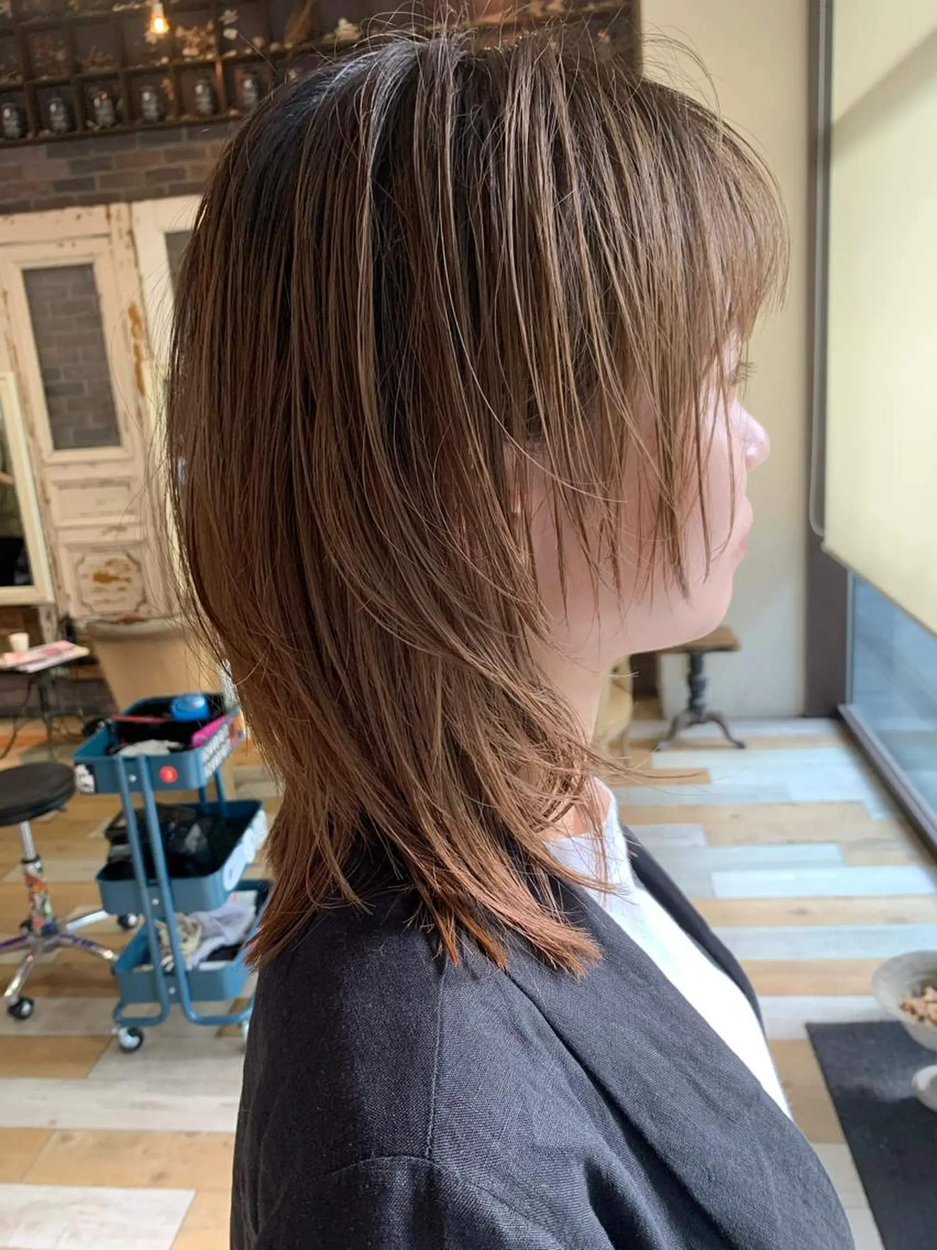 ミディアム カラー メンズヘア/レイヤー /ボブ山内春輝のヘアスタイル