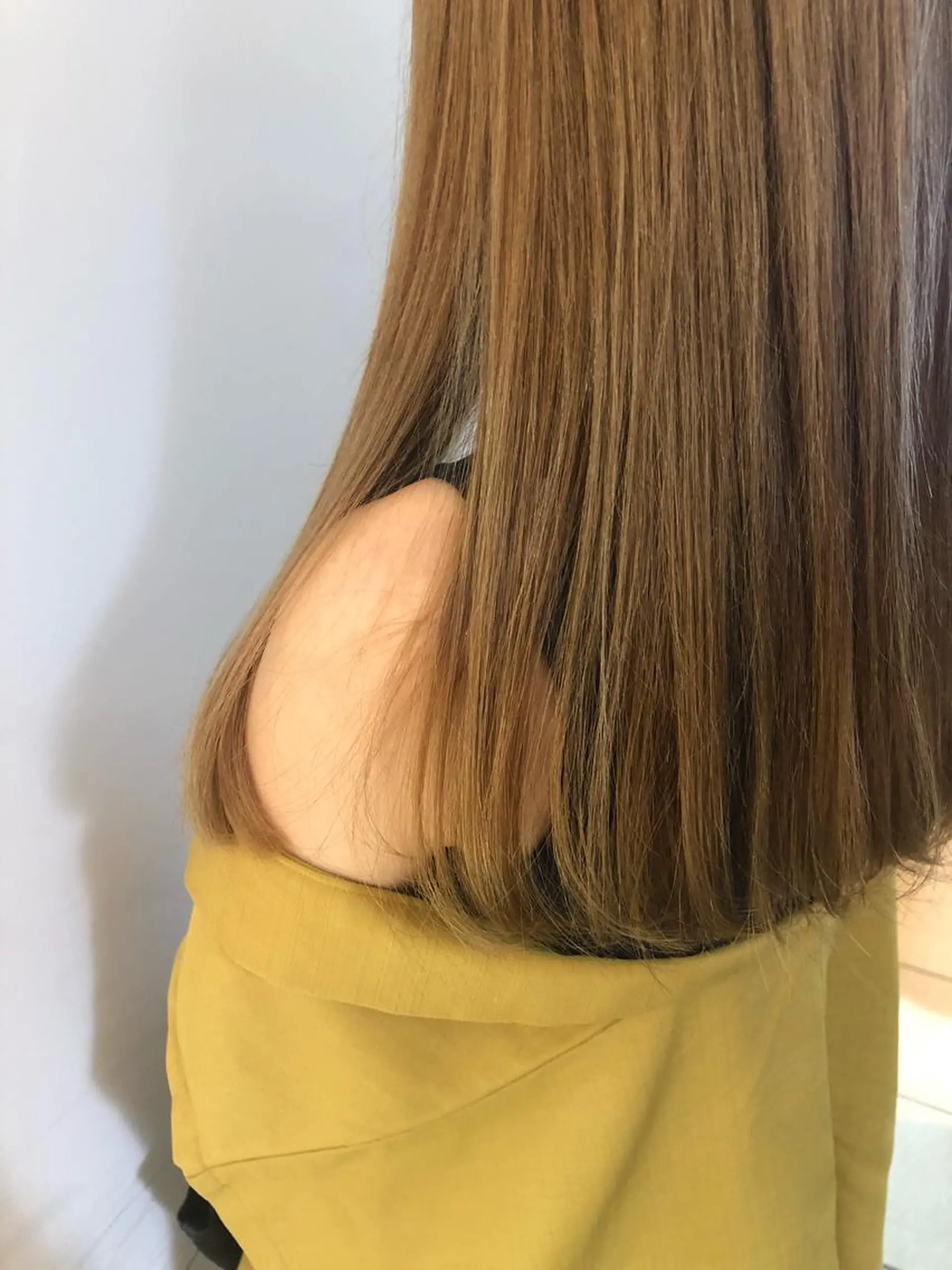 ロング カラー ヘーゼル ロング カット ヘアカラー トリートメント 韓国hair ·͜· watanabeのヘアスタイル