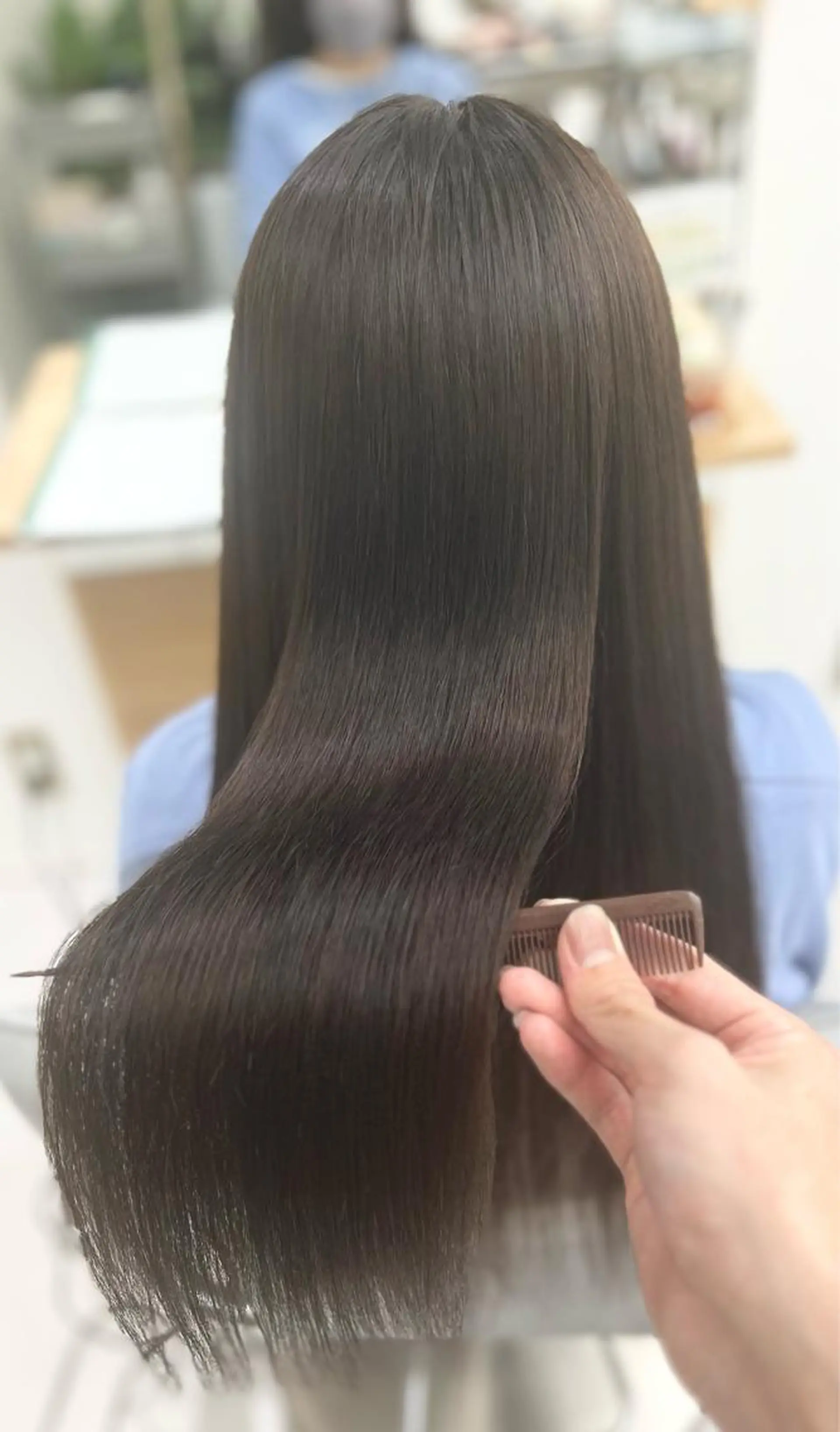 ロング パーマ 縮毛矯正 縮毛矯正 トリートメント 【くせ毛さんのお悩み 解決🍀】栗橋のヘアスタイル