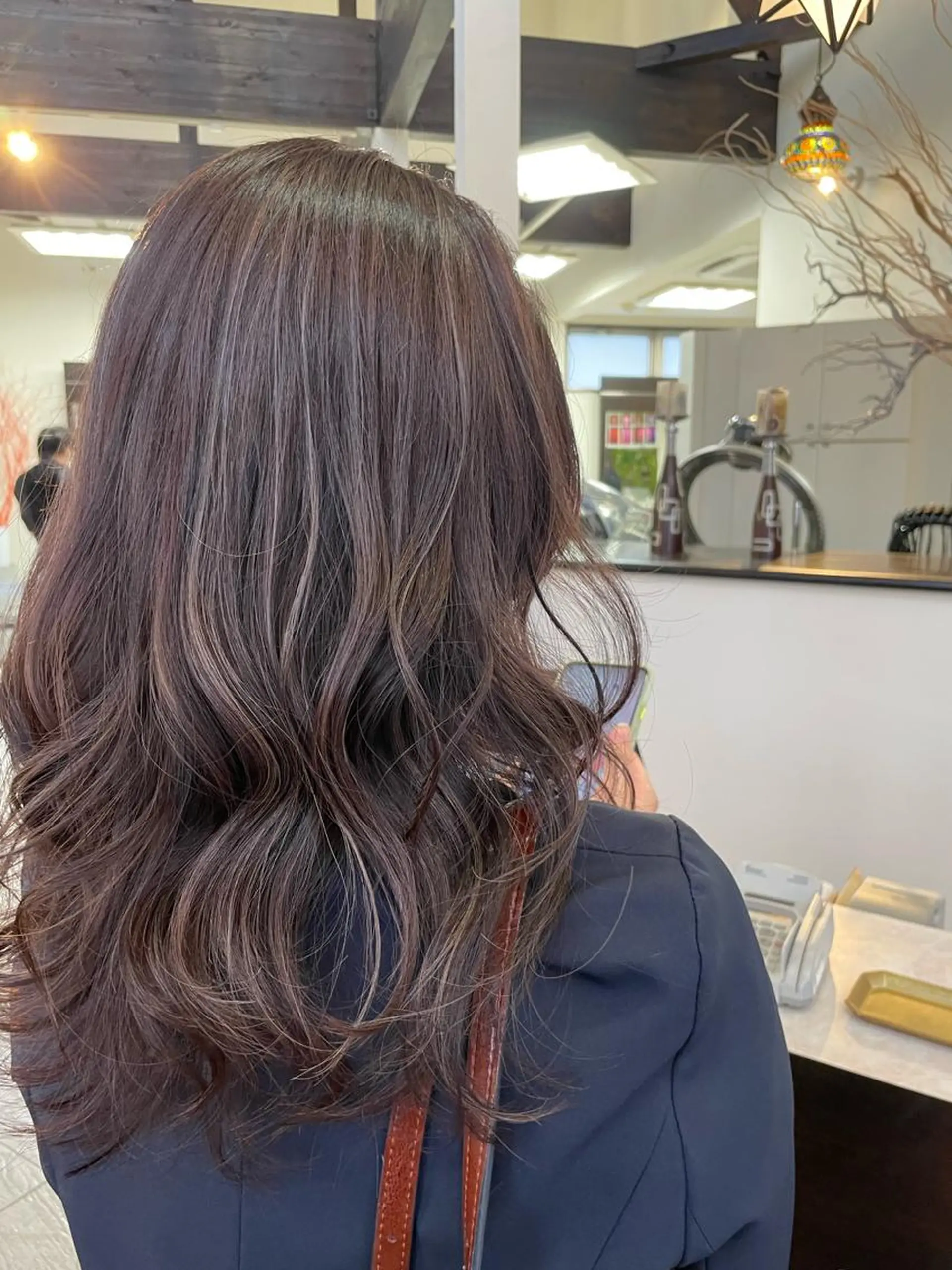 セミロング カット ヘアカラー コレットヘアー 田中アヤノのヘアスタイル