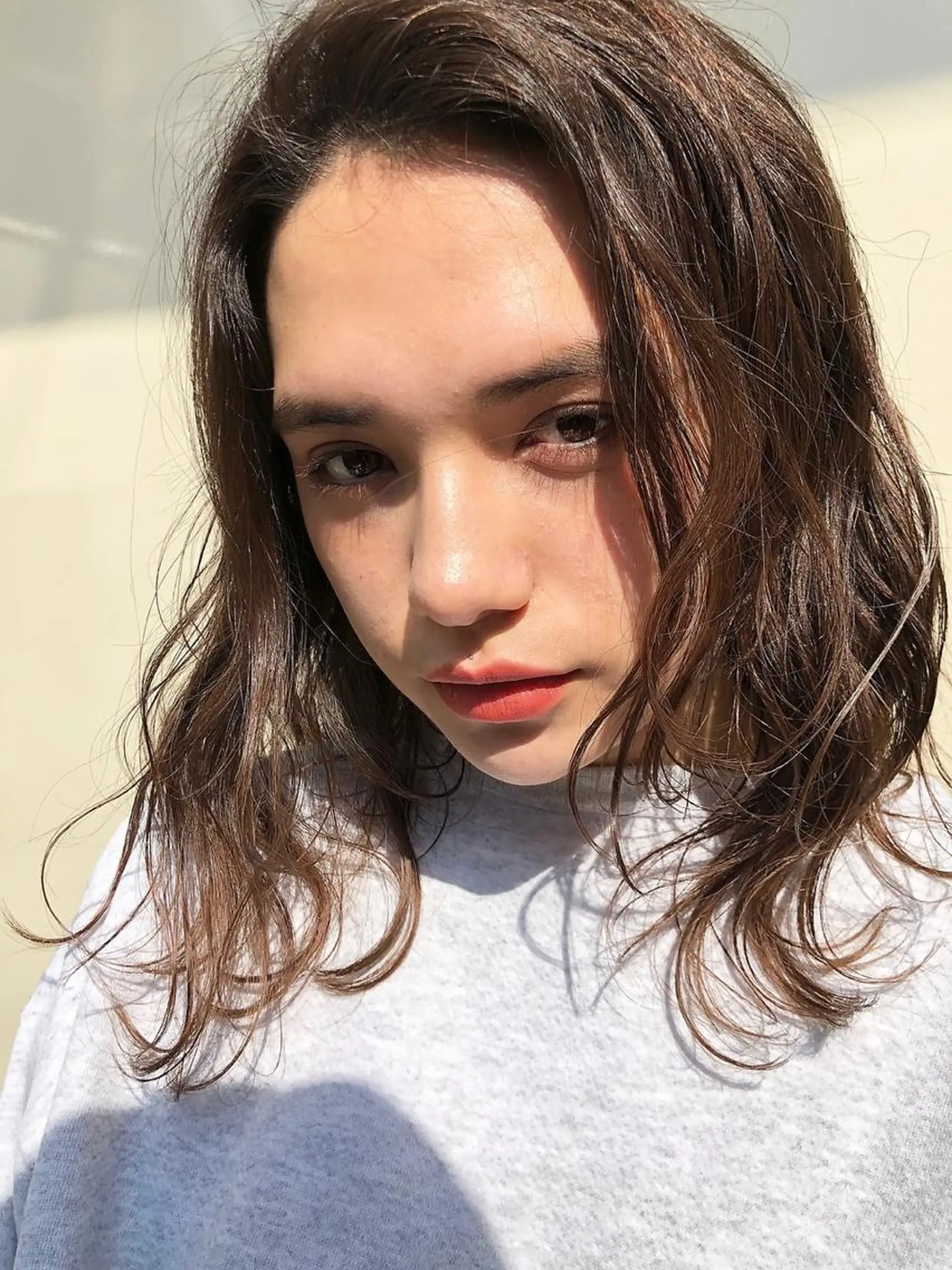 ミディアム カット ヘアカラー トリートメント 一ノ瀬 暁のヘアスタイル