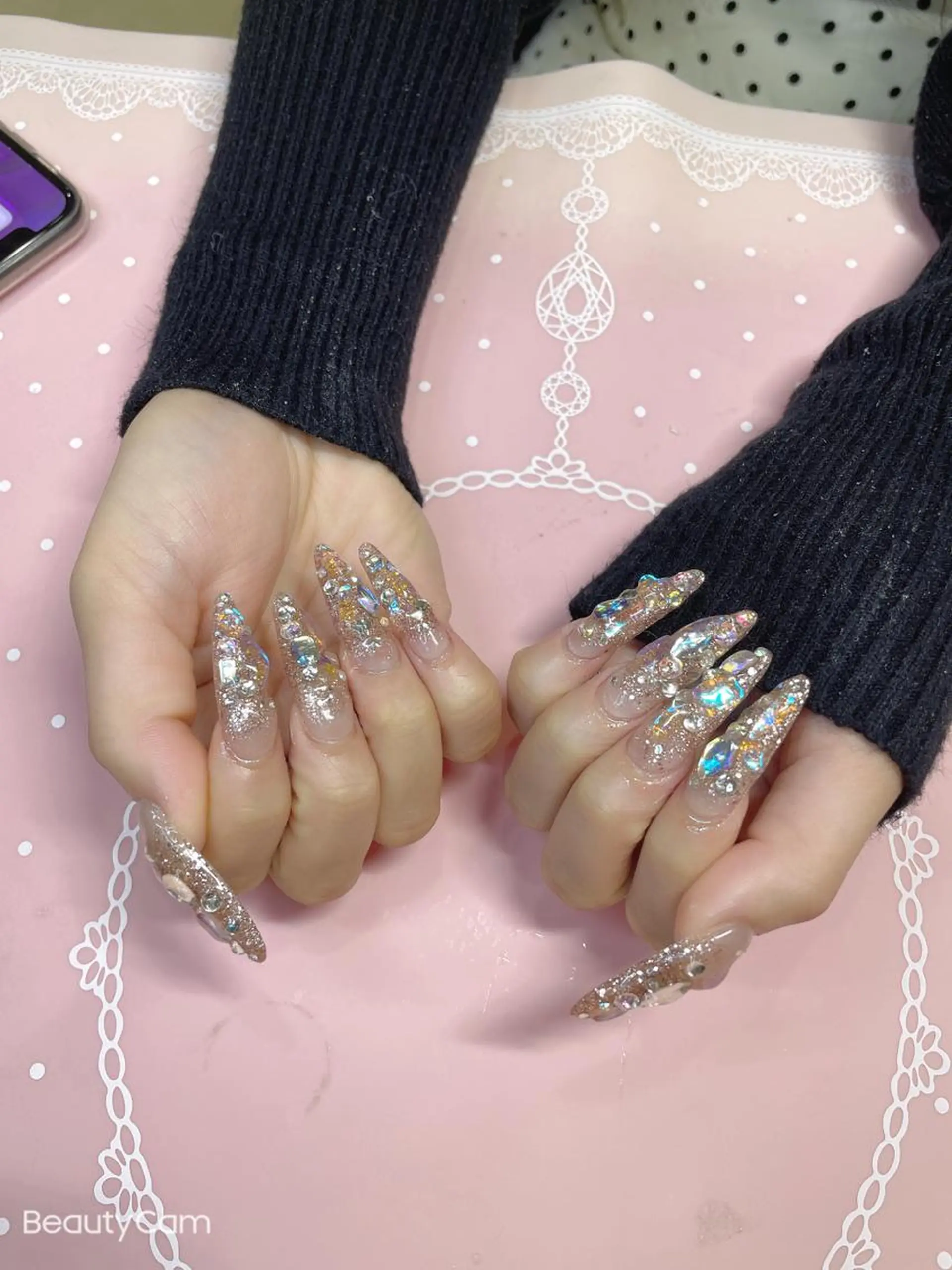 ロング ネイル ハンドネイル 《LB》ラブリエ Nail&eyeのマツエク・マツパデザイン