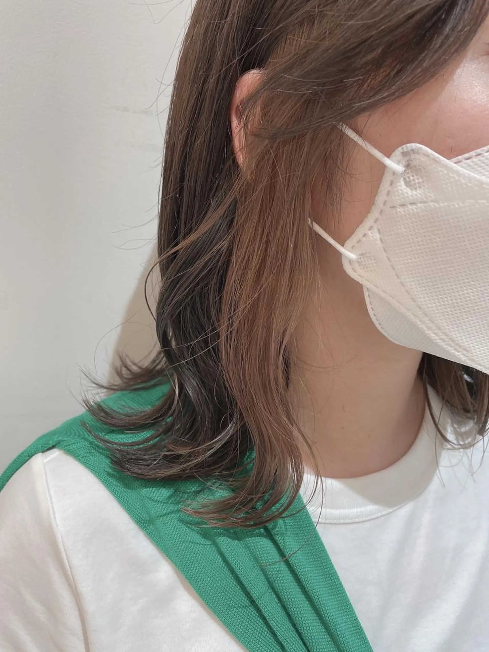 ミディアム カラー ベージュカラー ブリーチ イヤリングカラー カット ヘアカラー トリートメント 🦖鶴岡香純🦖 5/1から復帰しますのヘアスタイル