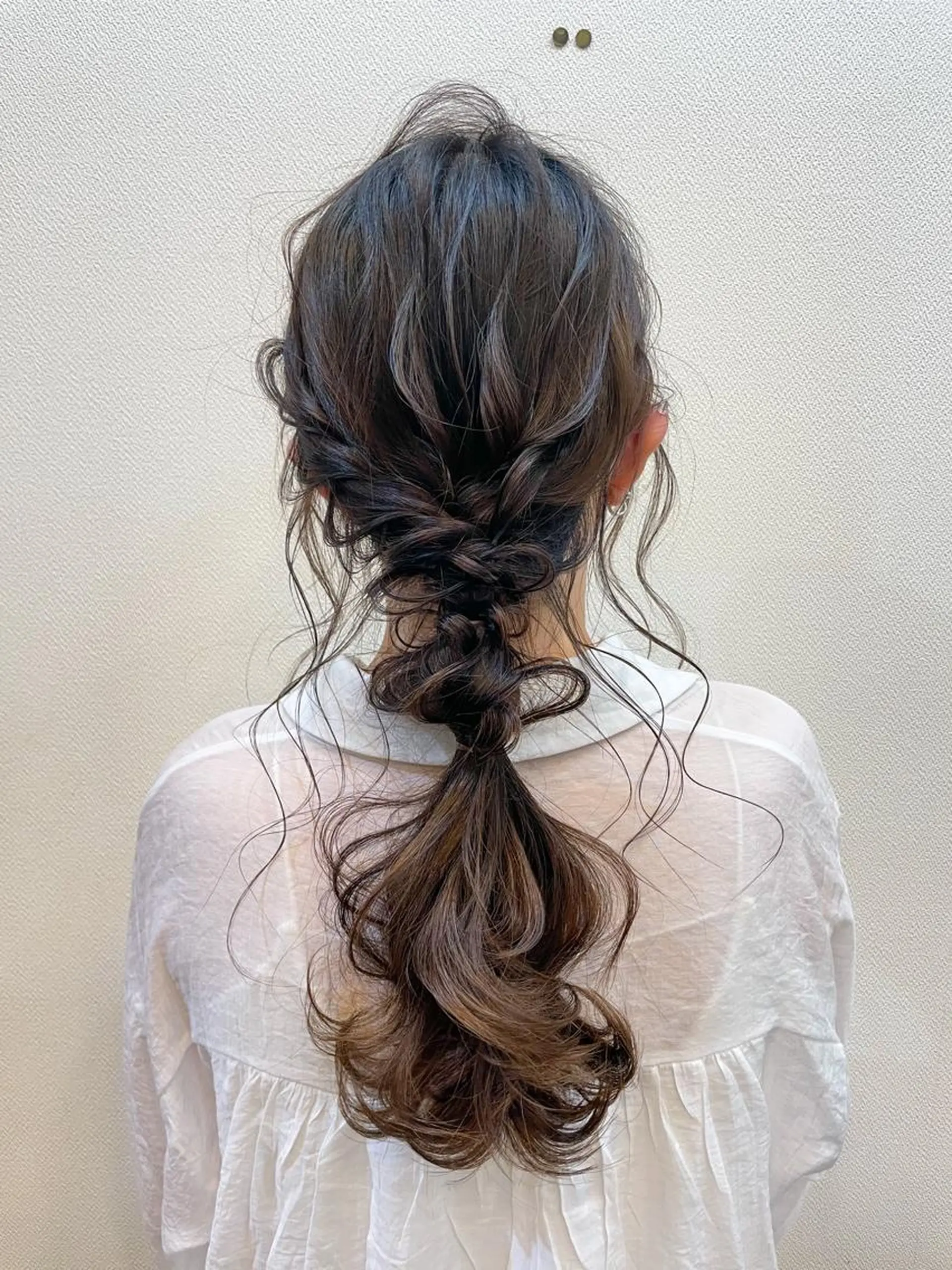 ヘアアレンジ レイヤーカット/透明 感カラー🐬永井瑠栞のヘアスタイル