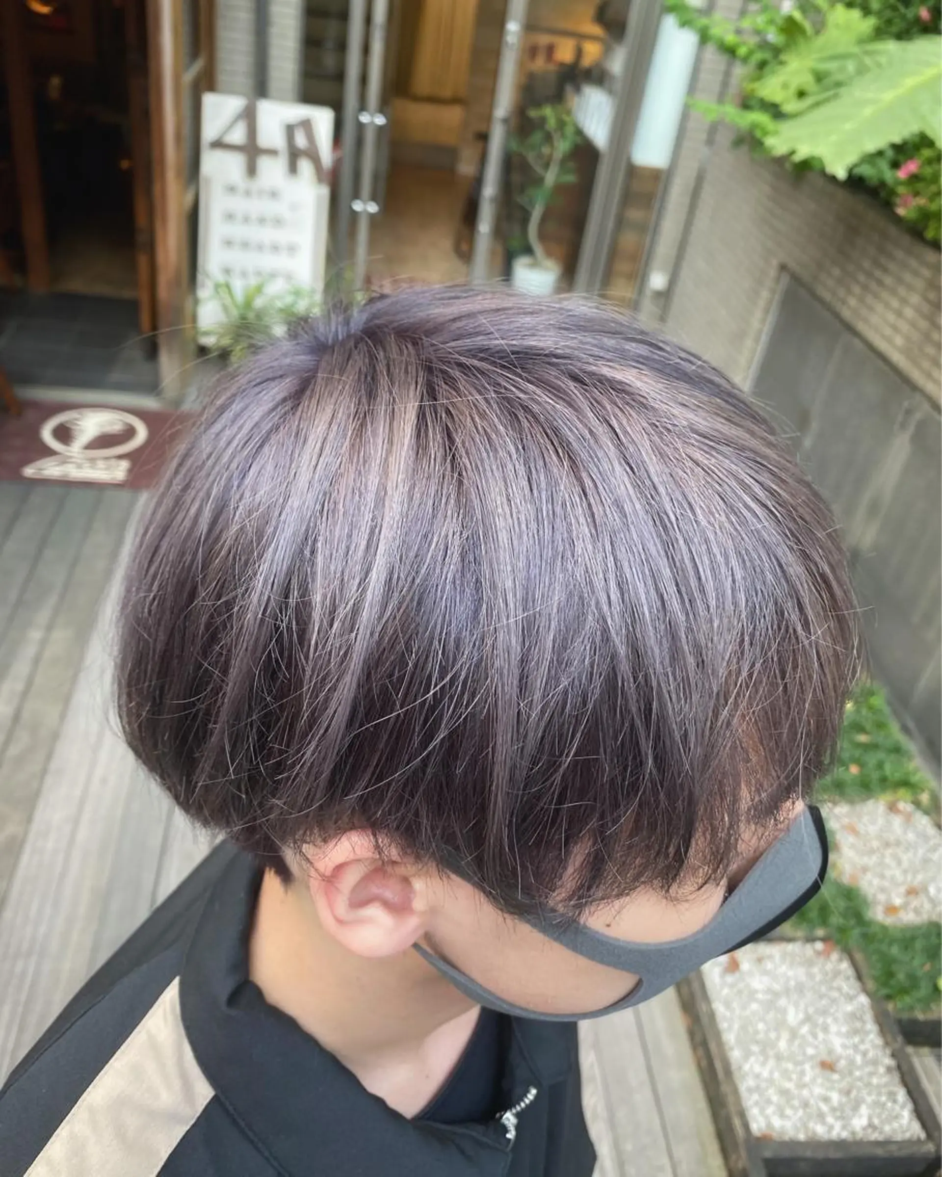 ショート カラー メンズ メンズブリーチ ブリーチ ケアブリーチ ピンクカラー パープルカラー ヘアカラー トリートメント 小山功陽 /メンズスタイルのヘアスタイル
