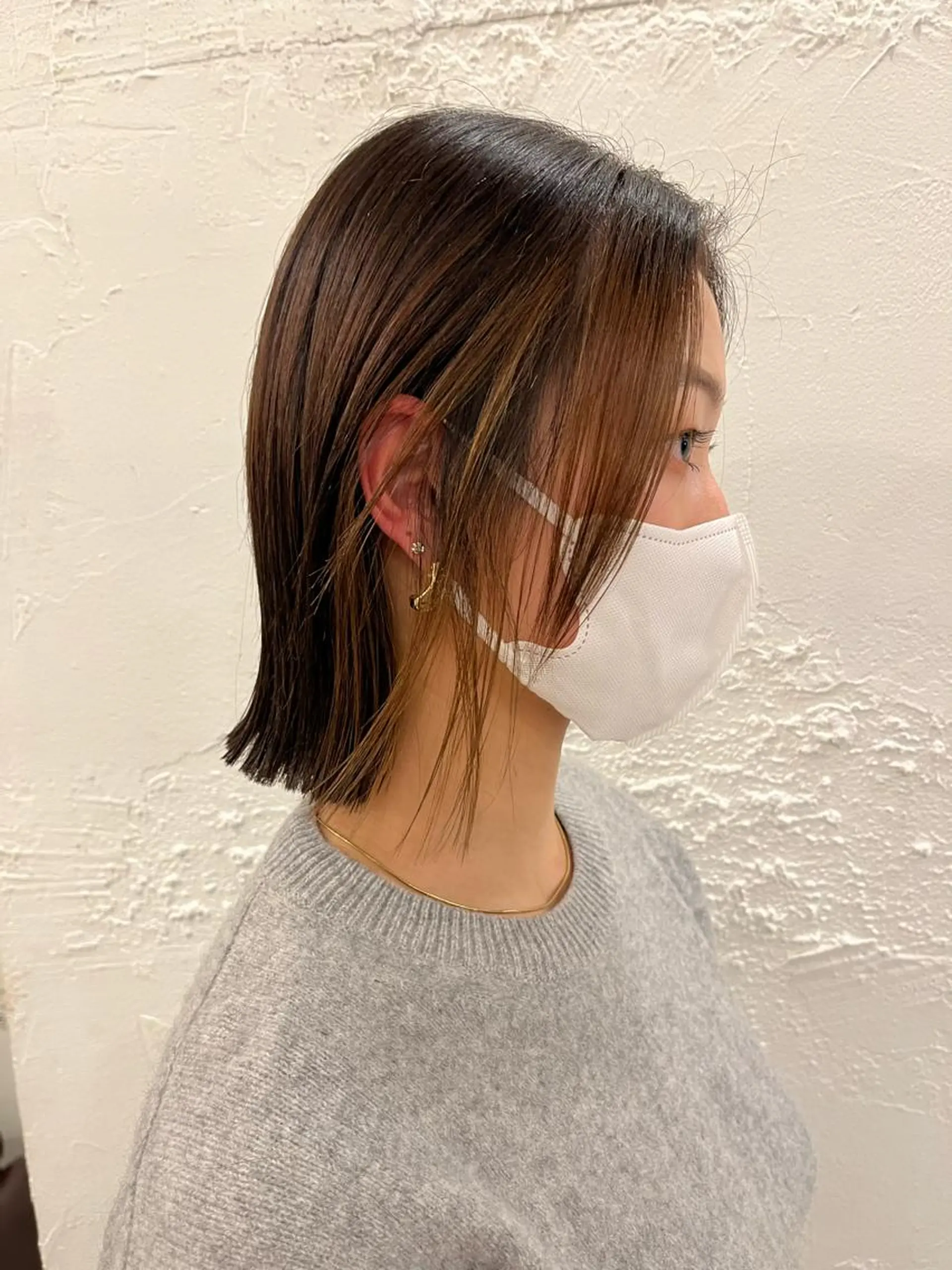 ショート レザーカット/ ミニボブ/しおりのヘアスタイル