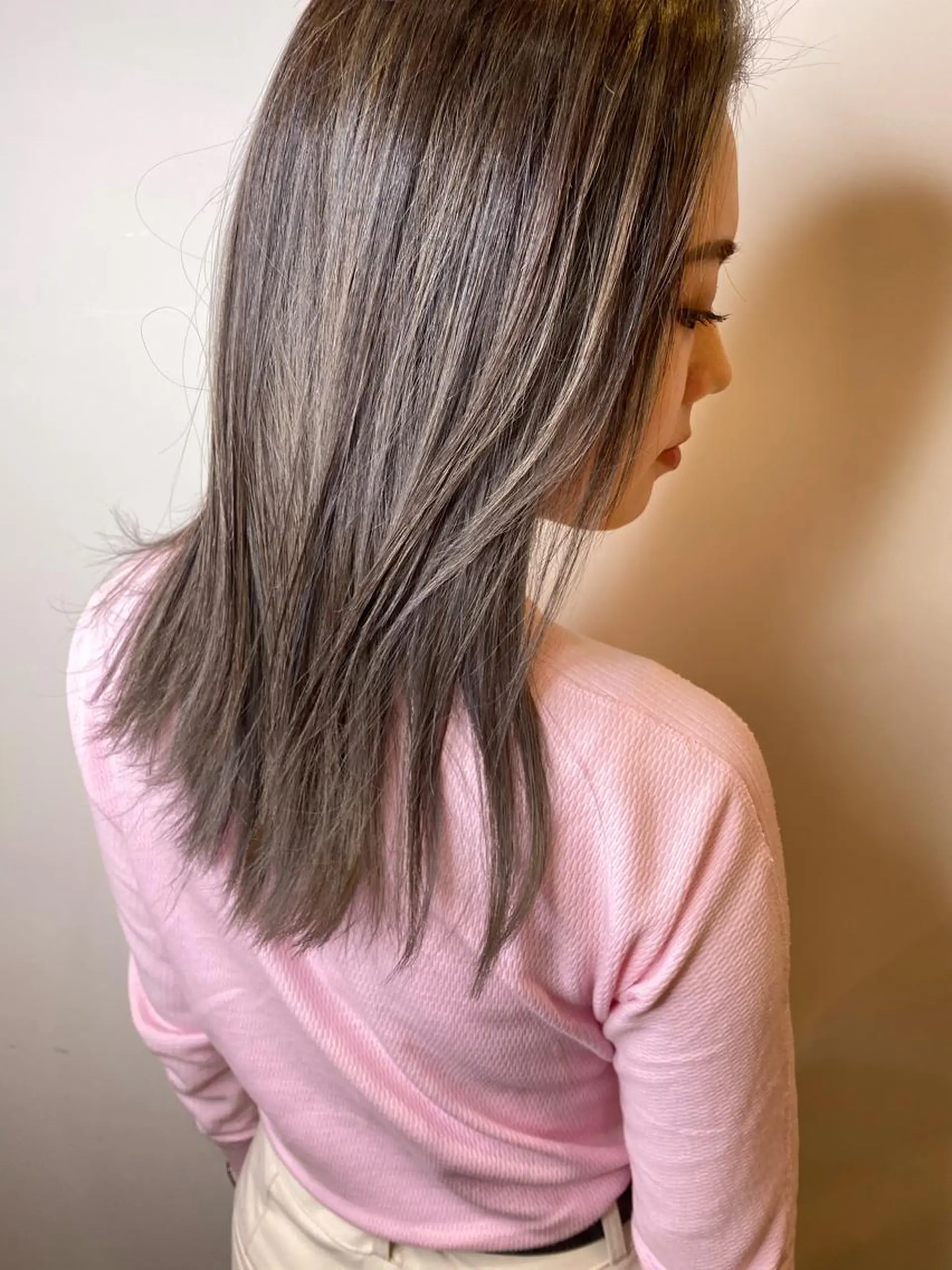 ミディアム カラー デザインカラー ハイライトカラー ハイライト なかがわ せいかのマツエク・マツパデザイン