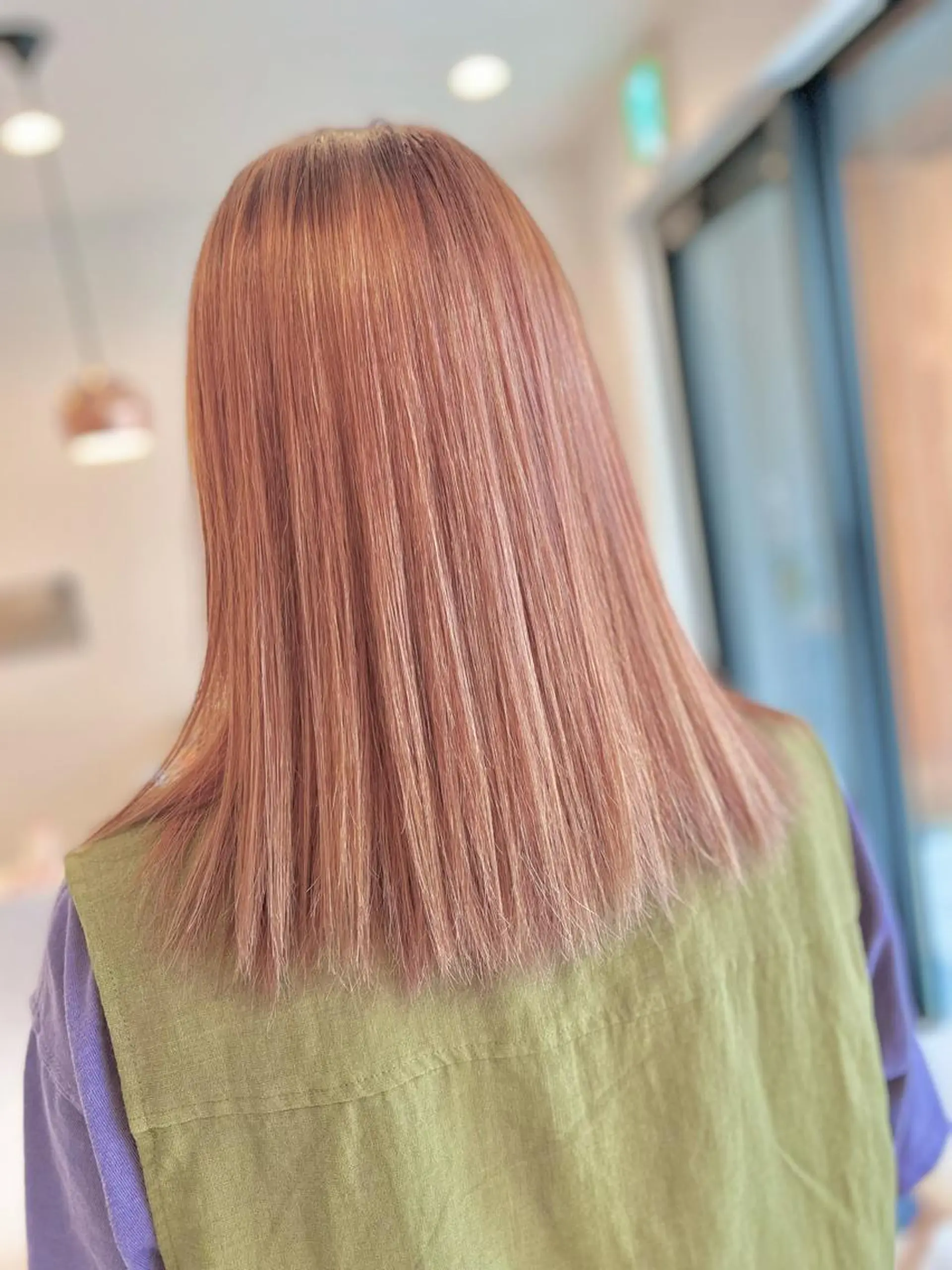 ミディアム カット ヘアカラー トリートメント ブリーチ毛に縮毛矯正 ✨カラー✨山田 正幸のヘアスタイル