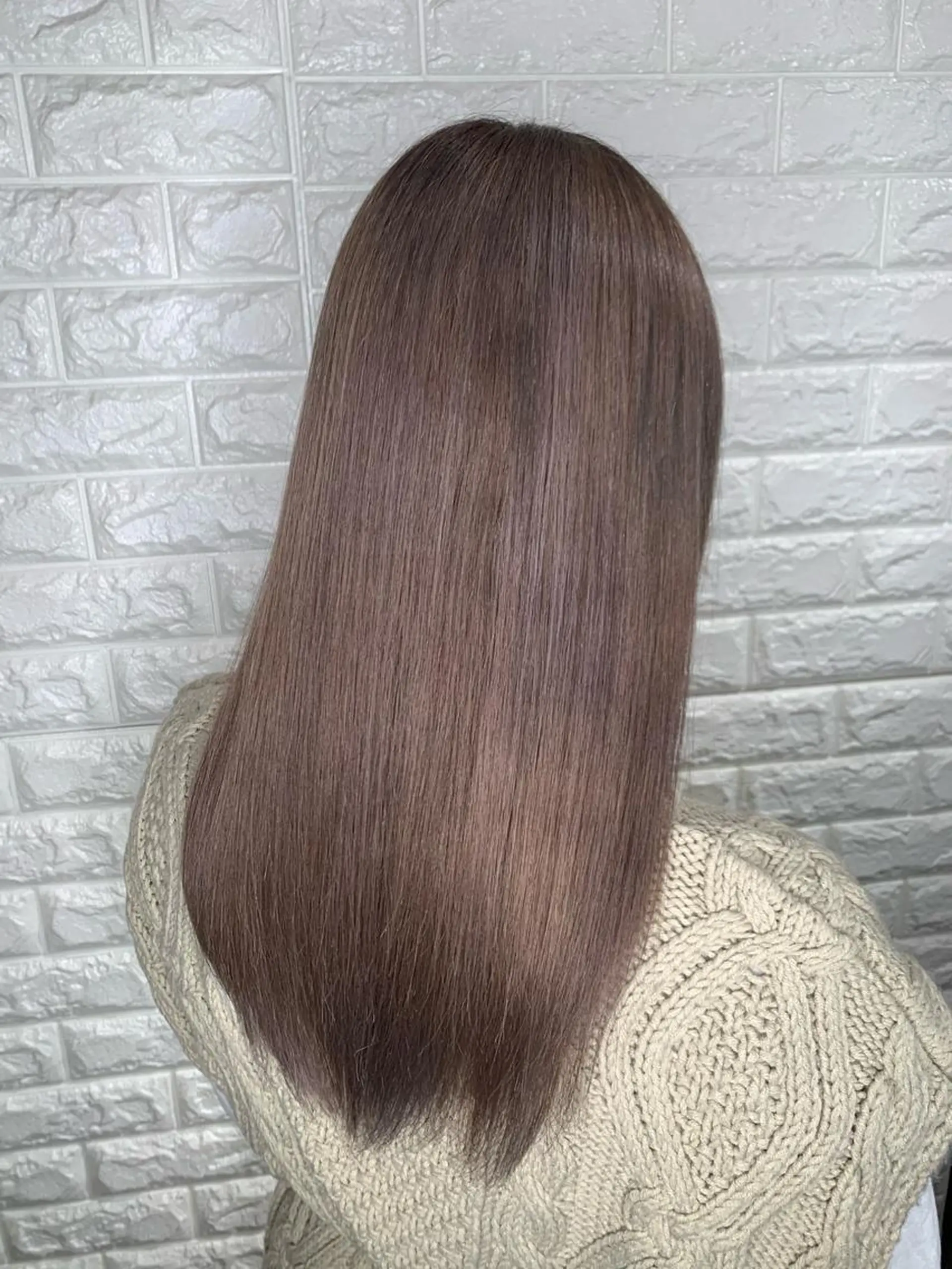 セミロング カラー ベージュカラー ラベンダーカラー ラベンダーベージュ カット ヘアカラー トリートメント ヘッドスパ Lee東三国 店長 谷辻誠志のヘアスタイル