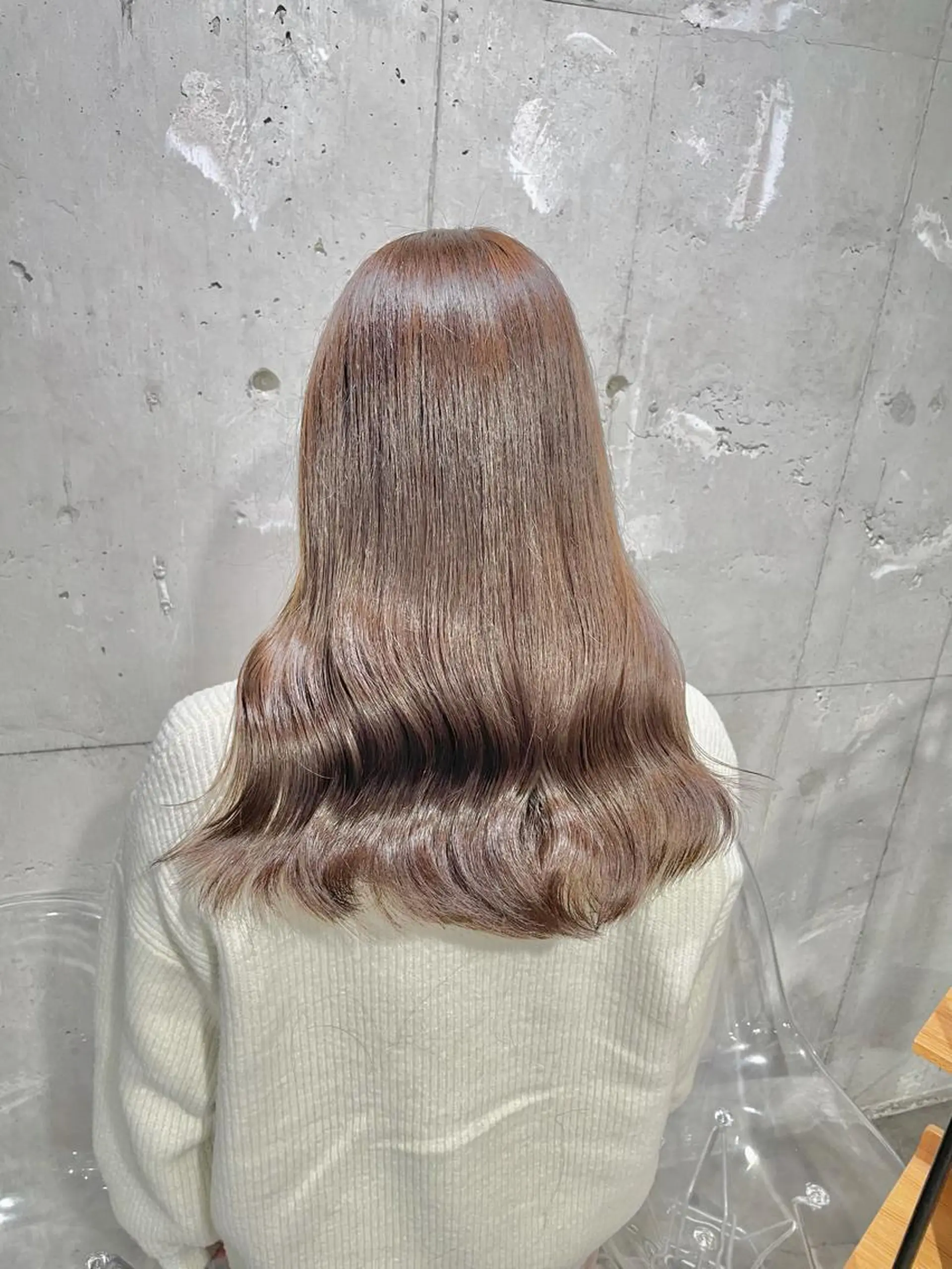 ロング カラー カット ヘアカラー トリートメント ヘッドスパ ヘアセット ベージュカラー💖 やすひろのヘアスタイル
