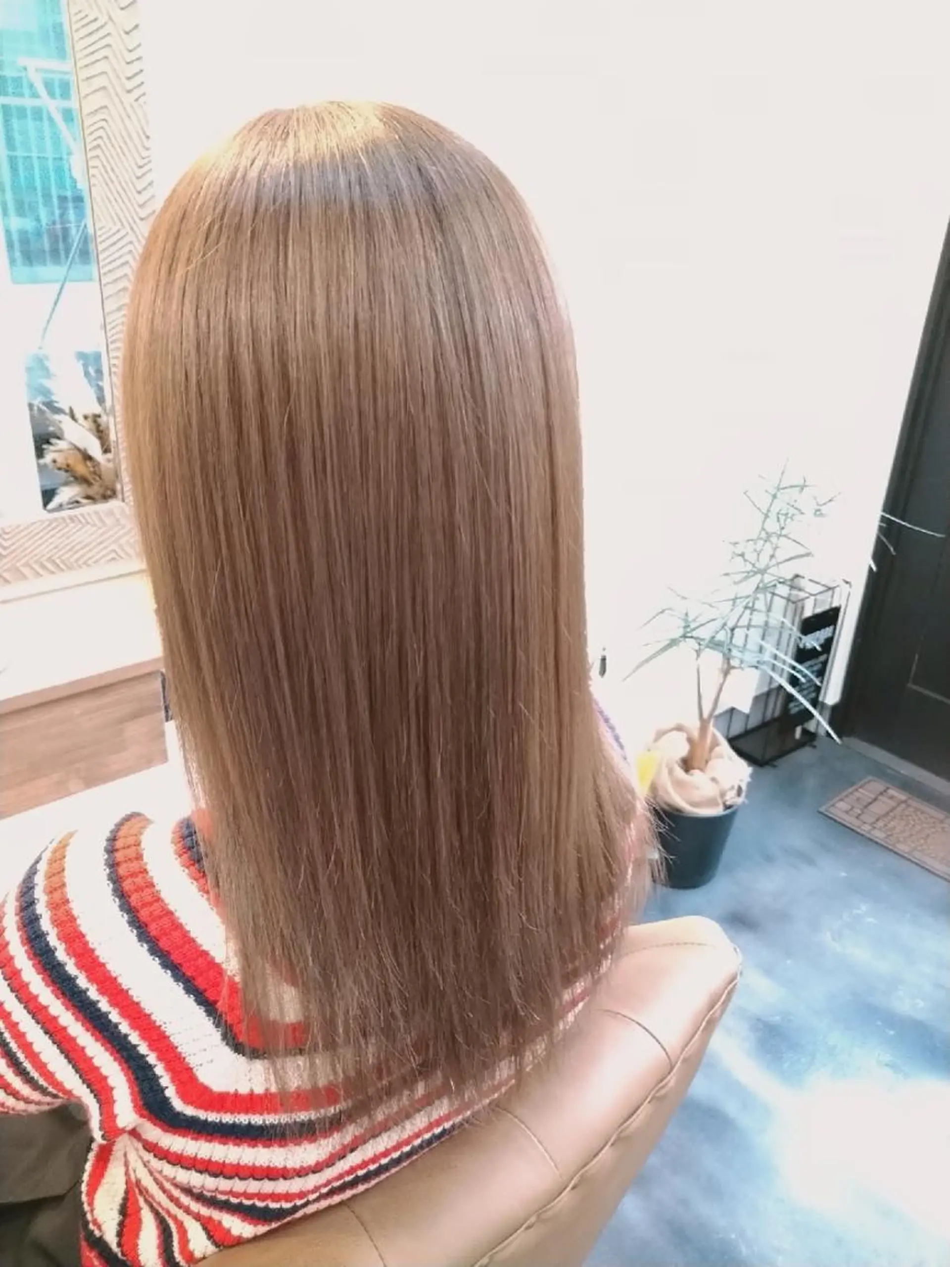 カラー パーマ ロング charme 木澤のヘアスタイル