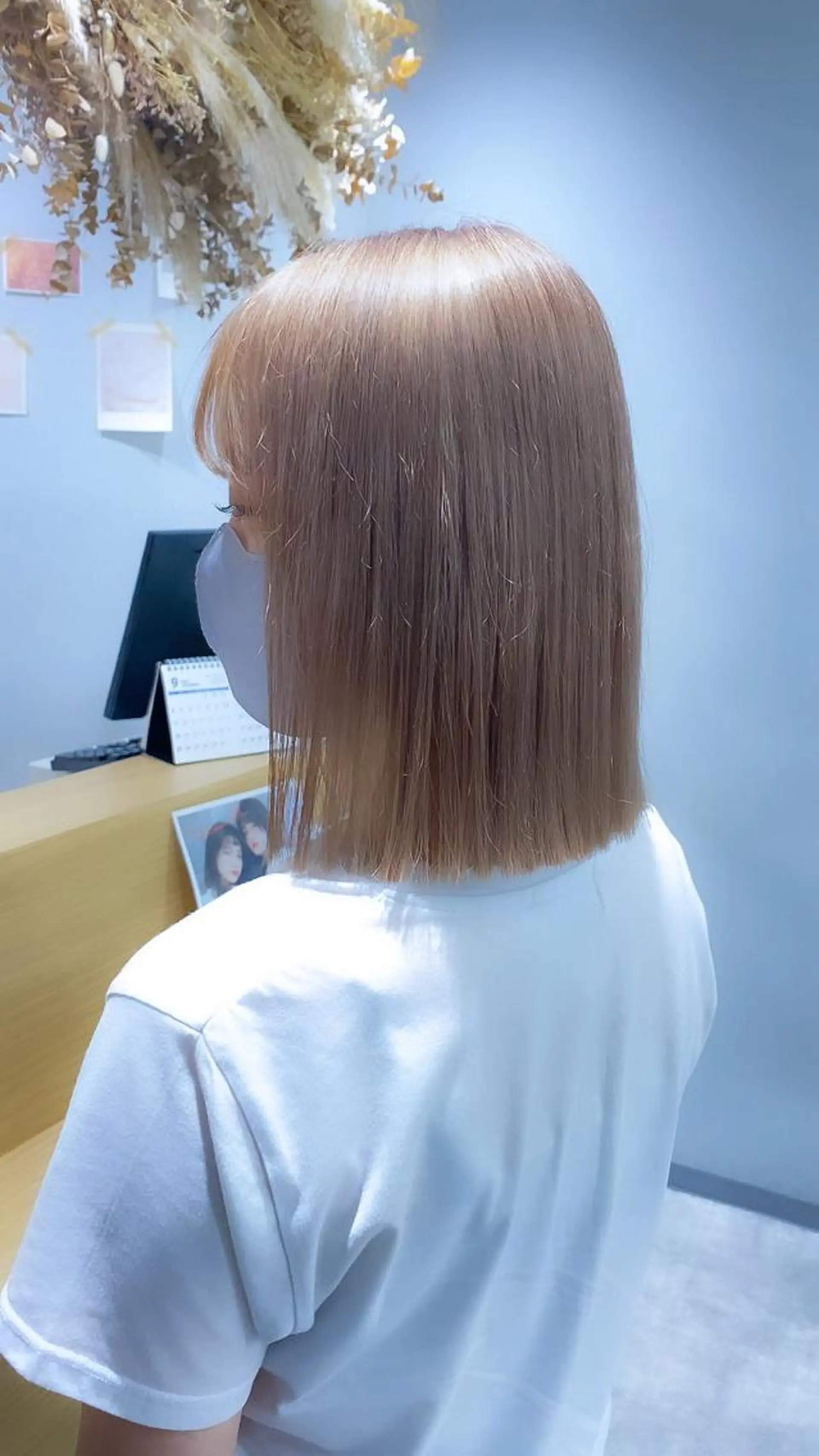 ミディアム カラー カット ヘアカラー ハイトーンヘア/ 島崎　タクミのヘアスタイル