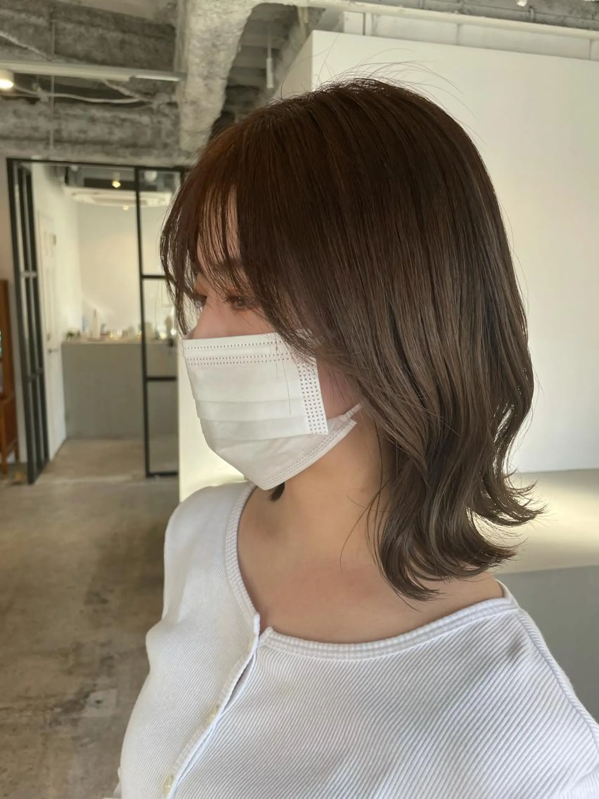 ミディアム カラー ヘアアレンジ REONA🪽✨薬院 レイヤーカット🫧のヘアスタイル