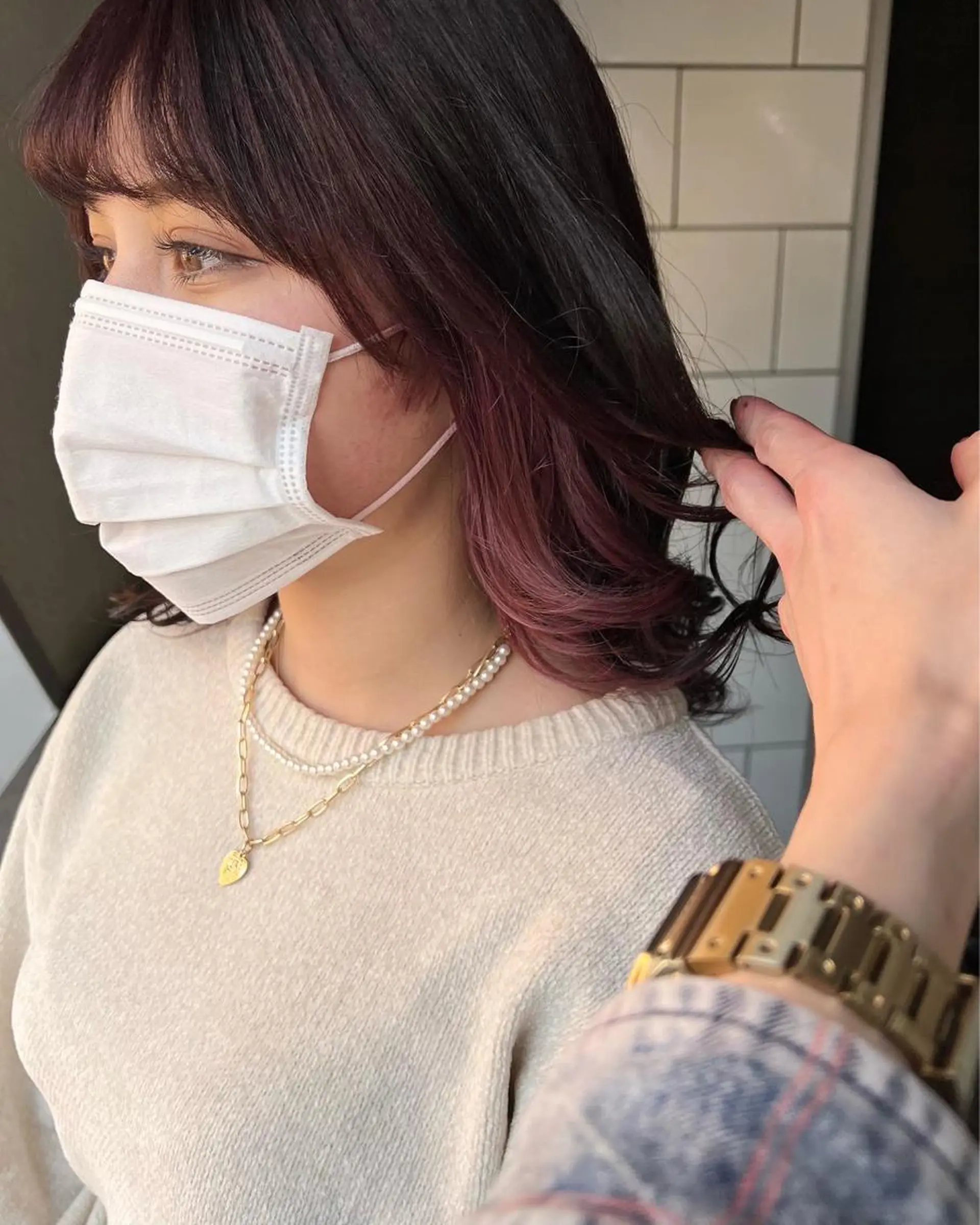 カラー SALOWIN栄 高須大貴のヘアスタイル