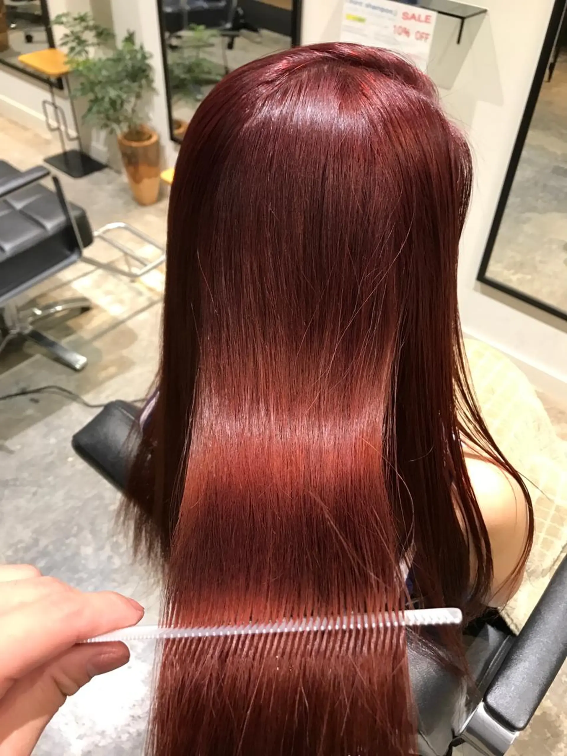 ロング カラー ブリーチ イルミナカラー ヘアカラー トリートメント KEN KENのヘアスタイル
