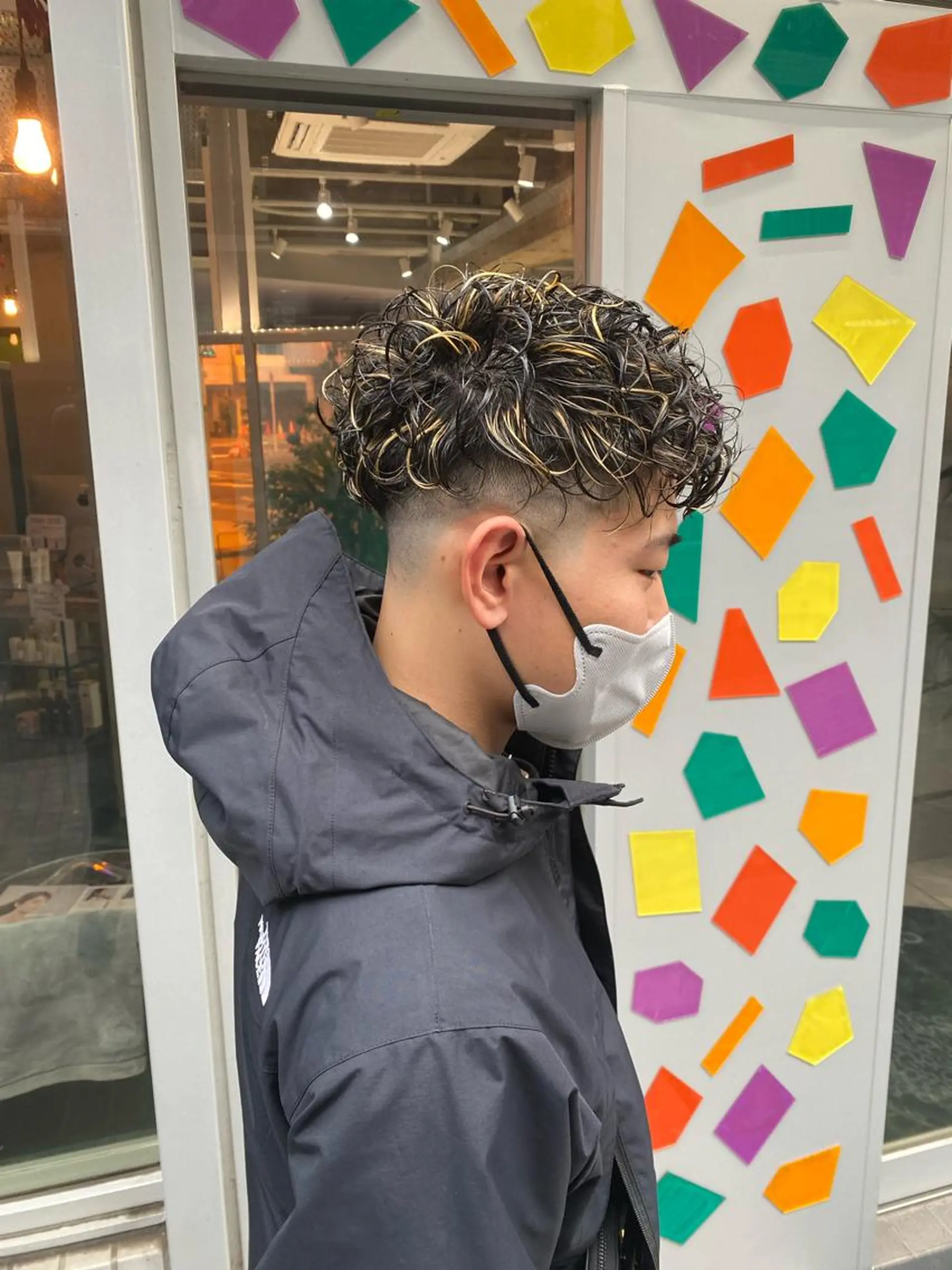 ショート カラー パーマ ハイライトカラー ハイライト Riganuts王子 Hayato✂︎のヘアスタイル