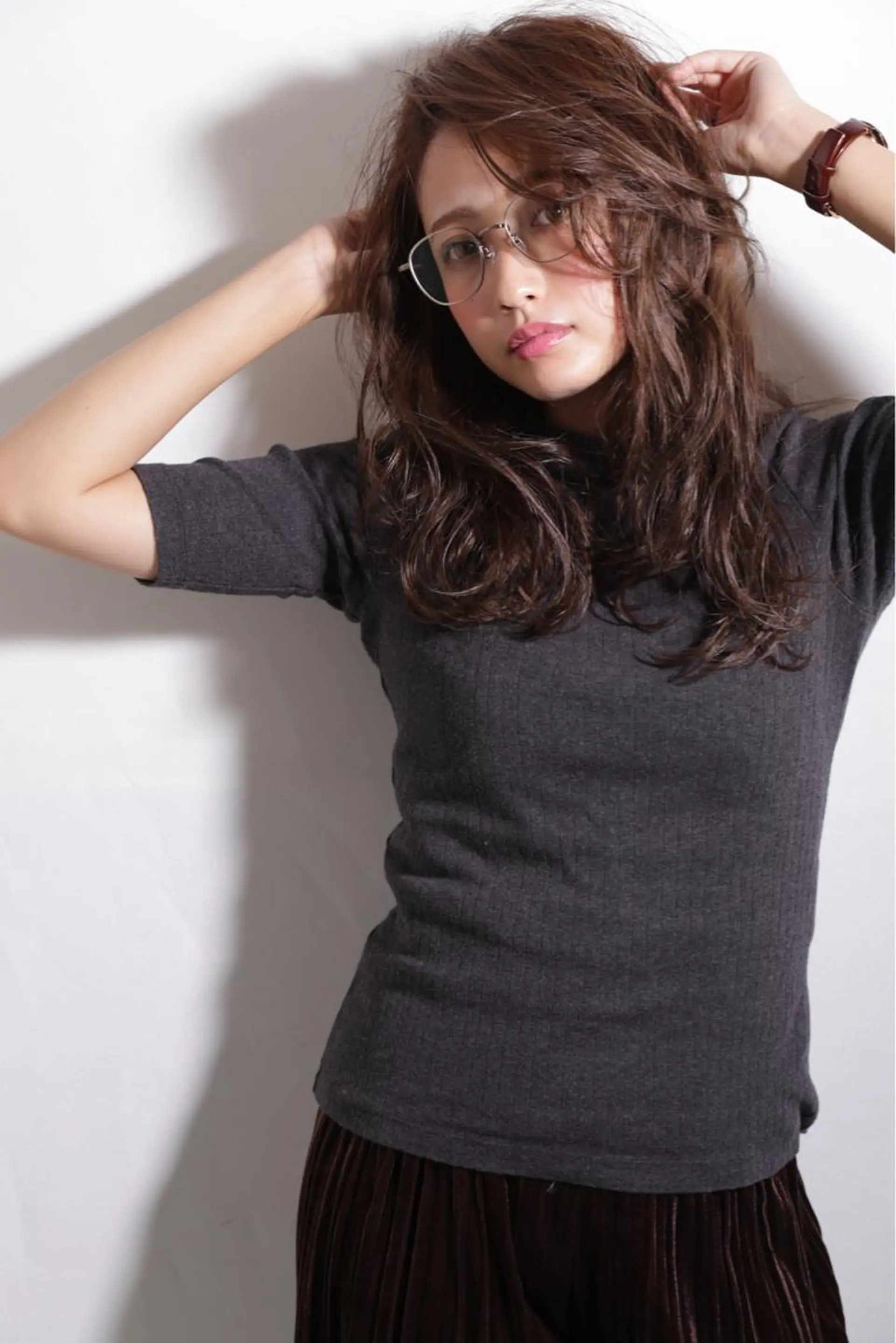 セミロング カラー パーマ カット トリートメント ヘアセット 縮毛矯正/髪質改善 /ブリーチ/東陽町✨のヘアスタイル