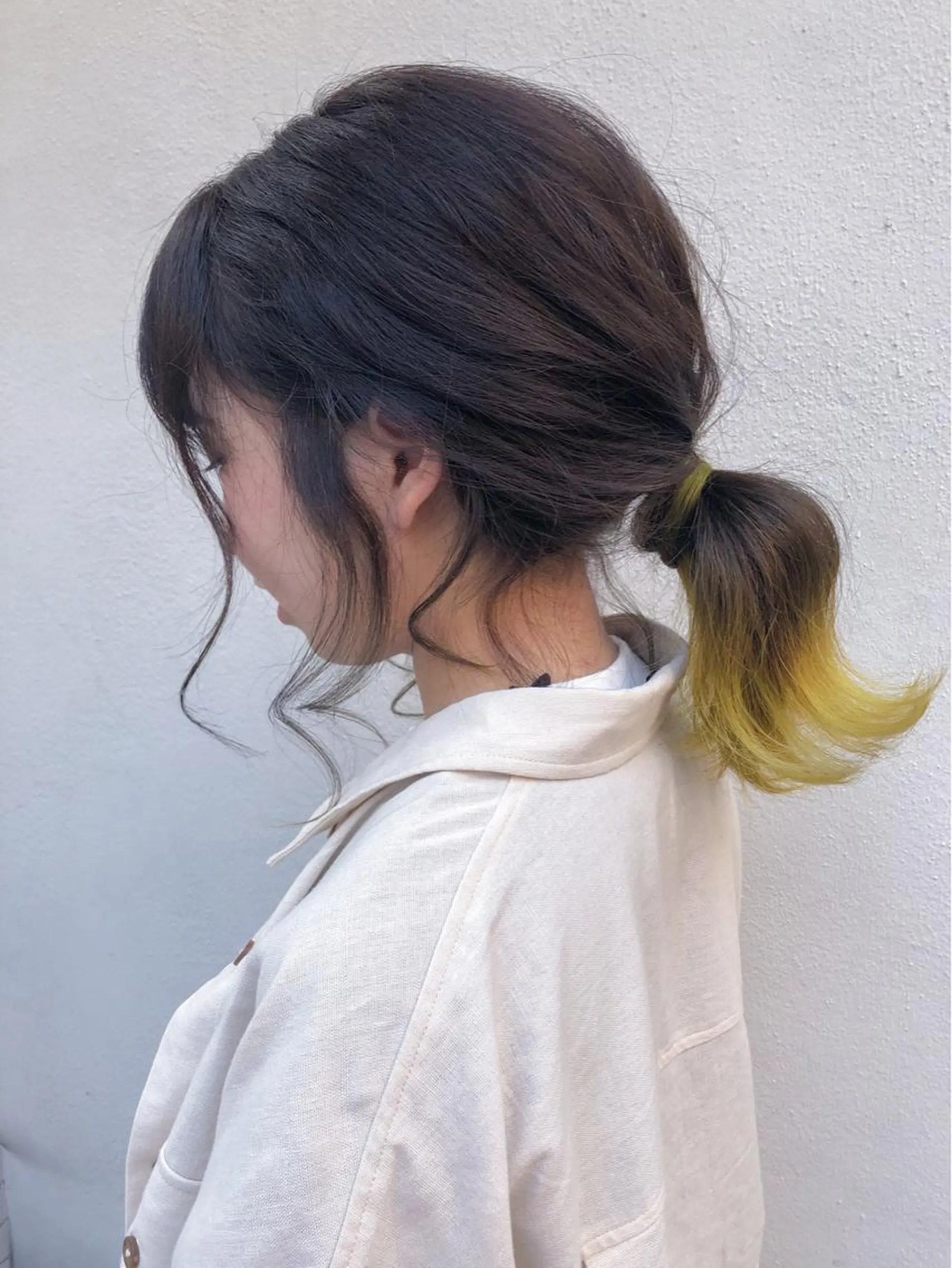 ミディアム カラー イエローカラー 髪質改善/艶髪 やまなかのヘアスタイル