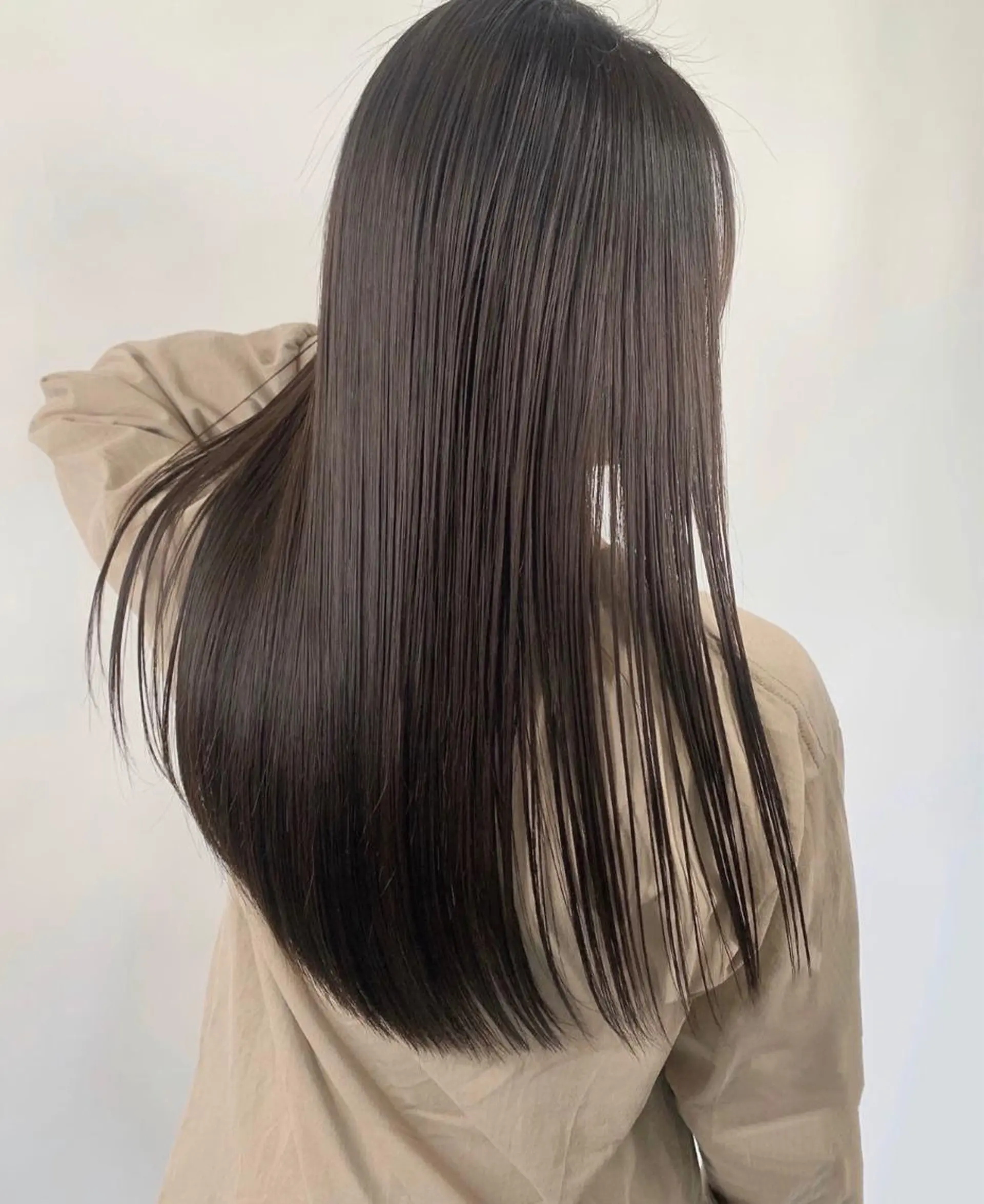 ロング 縮毛矯正 縮毛矯正 袴田 伊代のヘアスタイル