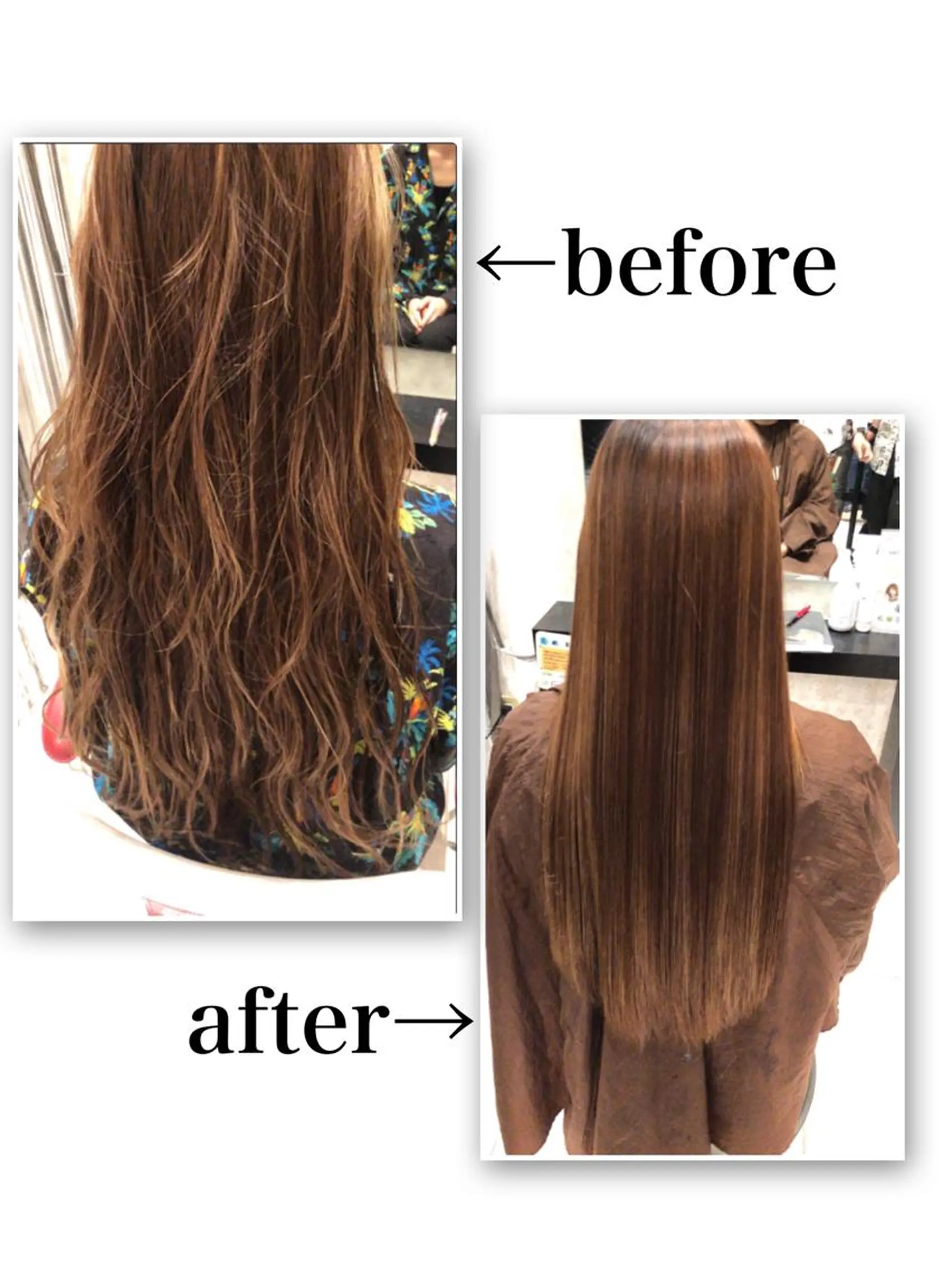 ロング カラー パーマ ブリーチ 髪質改善 縮毛矯正 トリートメント 酸性ストレート ✨髪質改善ストレート ×ミニボブ✨萩原 翼のヘアスタイル