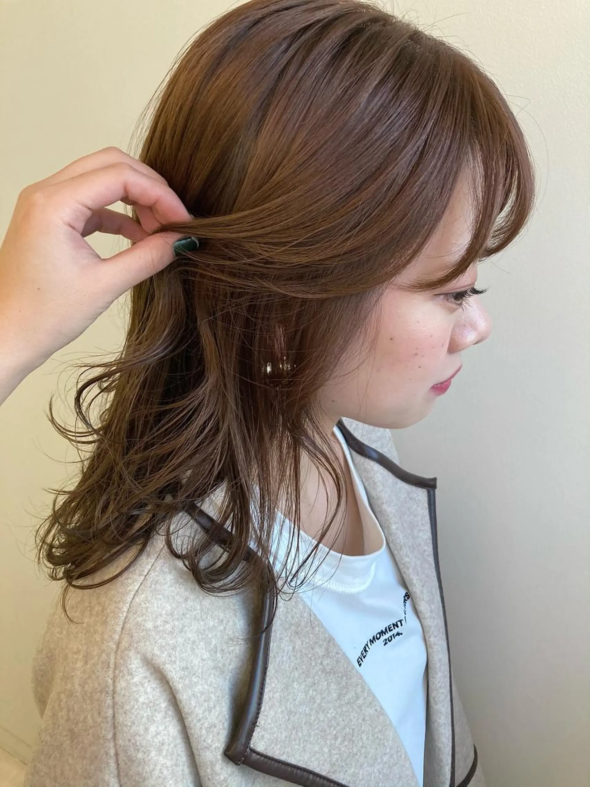 セミロング nono/パーマ /顔まわりカット🐈のヘアスタイル