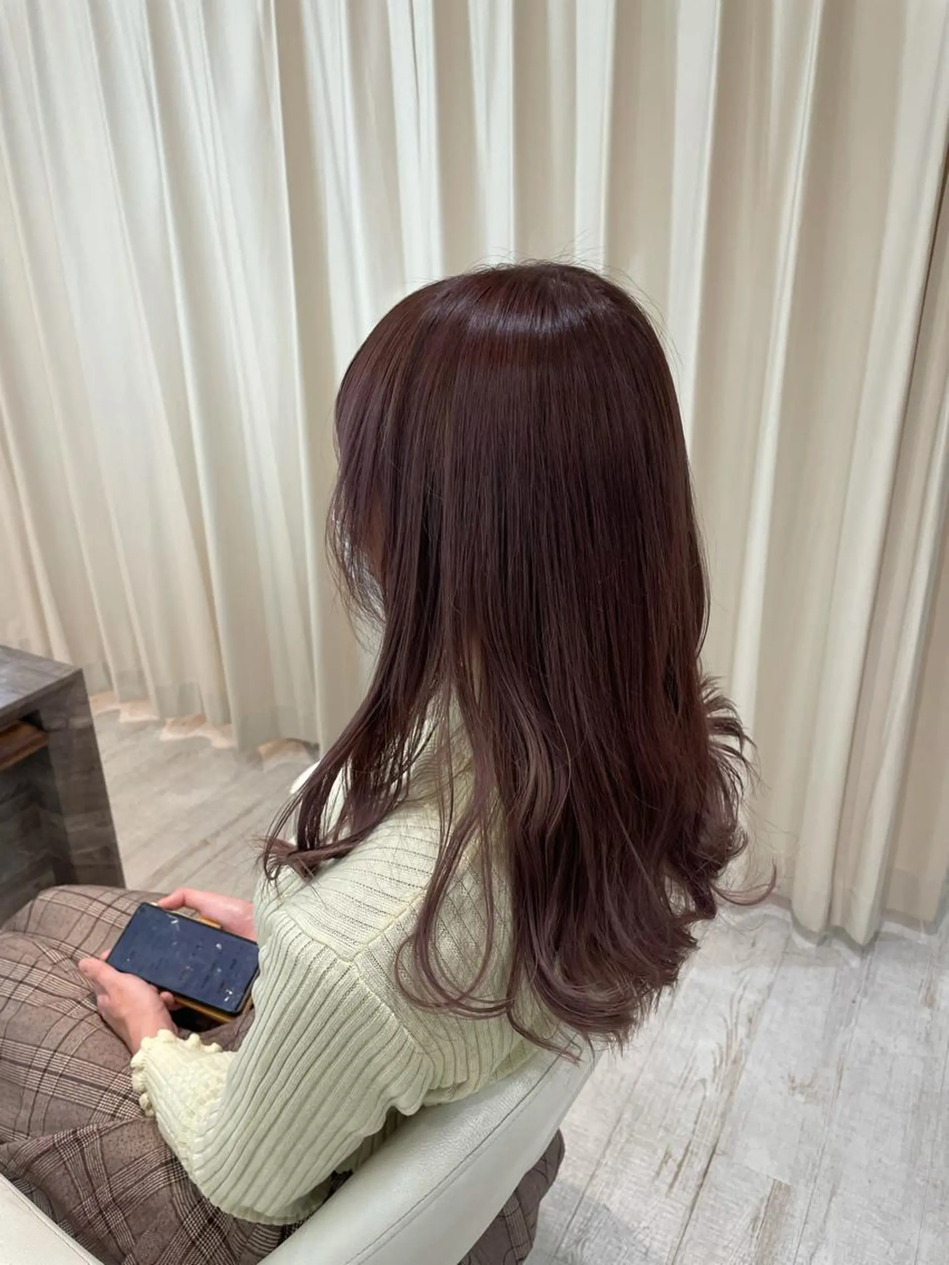 セミロング カラー 淡路上新庄/髪質改善 .艶カラー/野口春貴のヘアスタイル