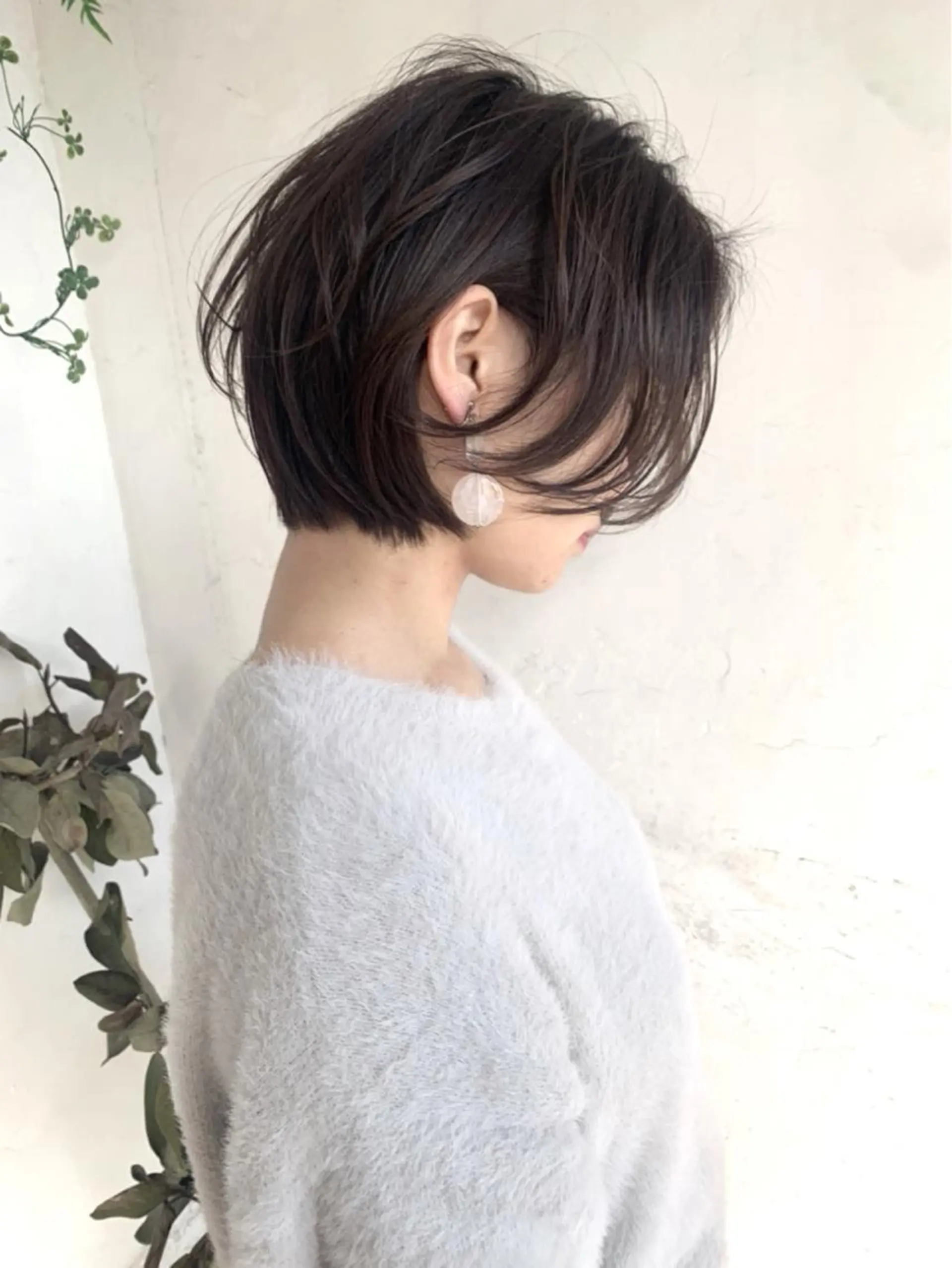 ショート カラー ショートボブ ハンサムショート 丸みショート デザインカラー ハイライトカラー カット ヘアカラー トリートメント 京都大人女性ショート 徒歩1分/秋山のヘアスタイル