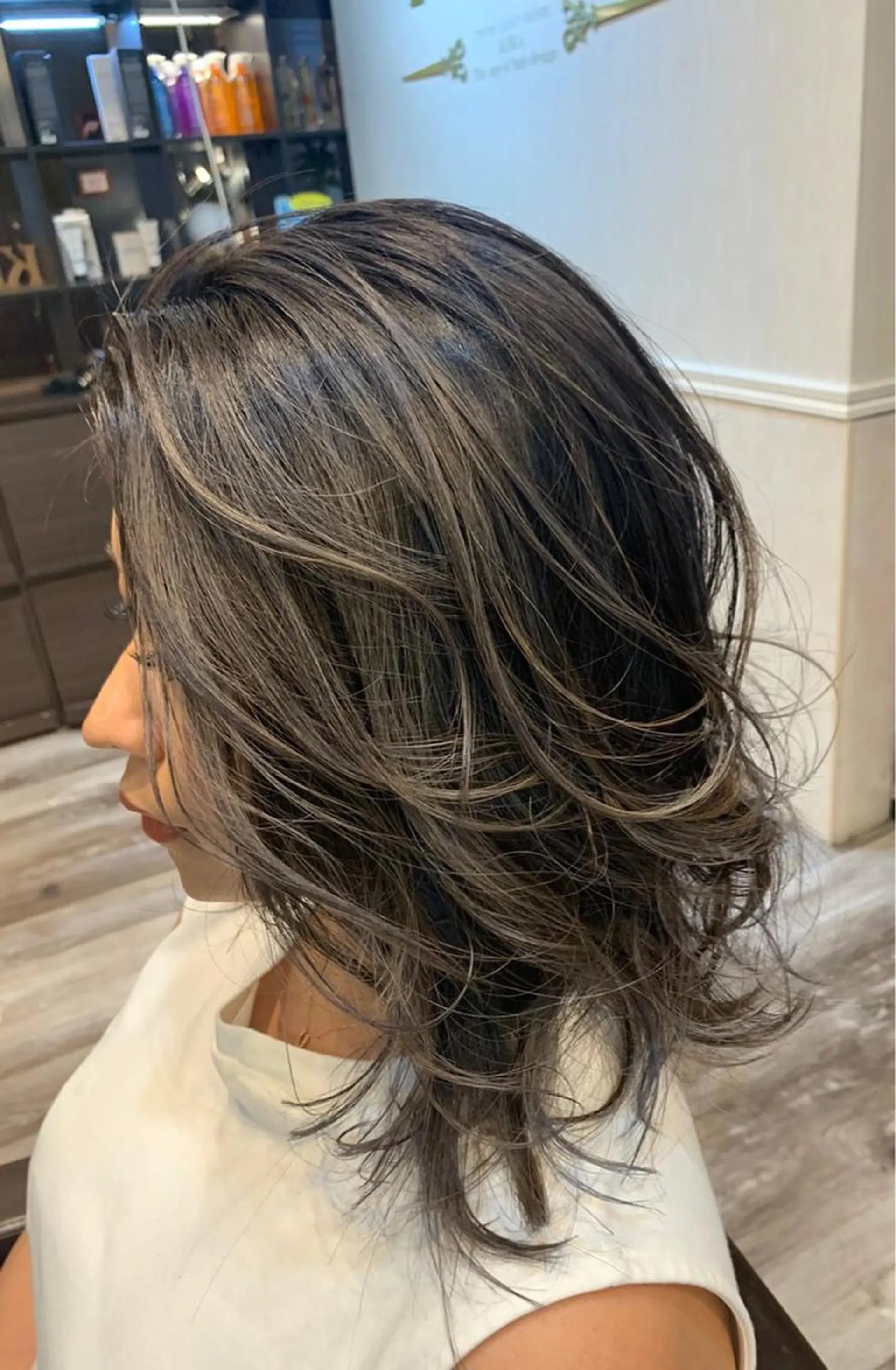 ミディアム KIRA スズキ タクヤ／店長のヘアスタイル