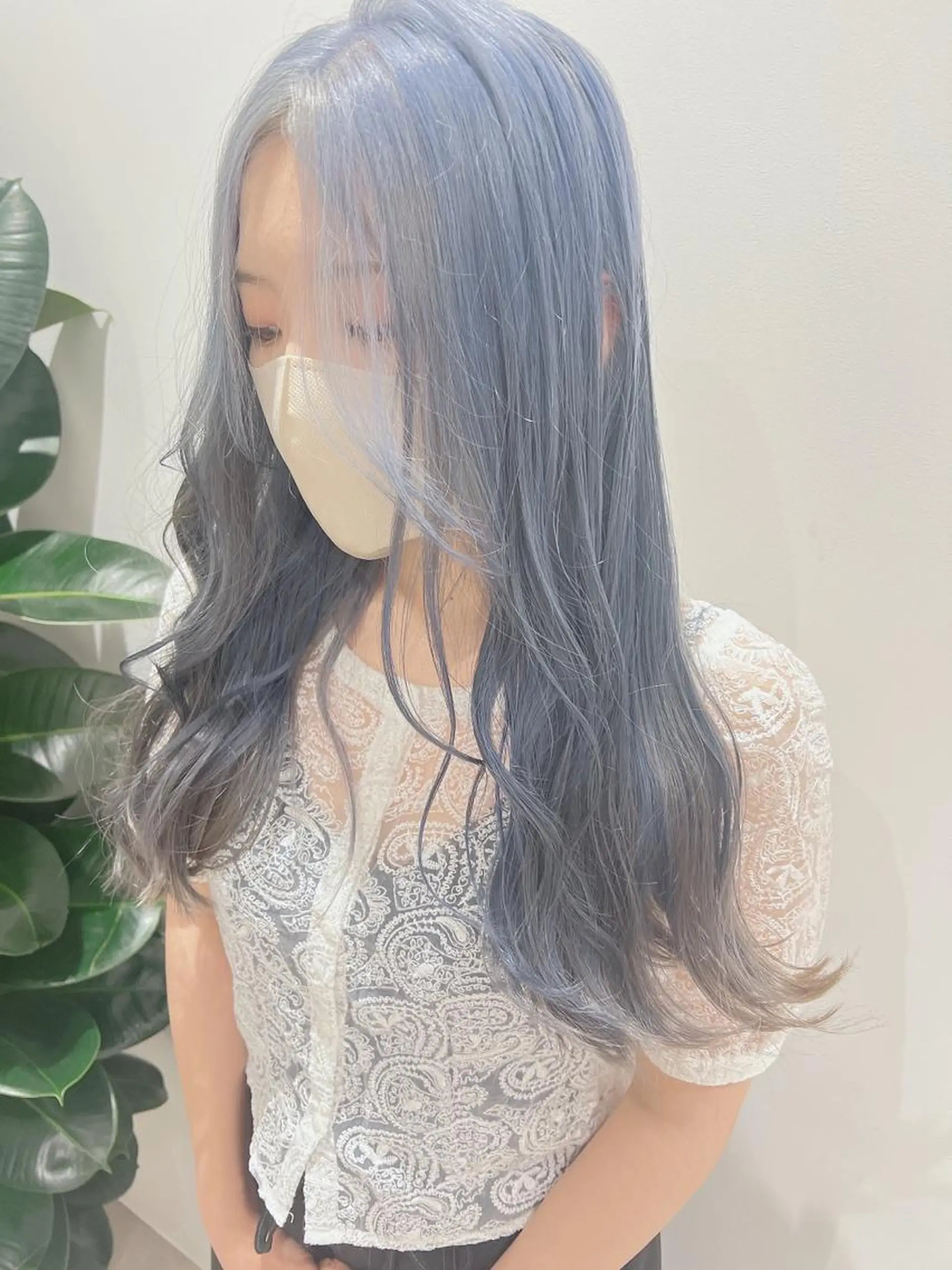 ロング カラー ブルーカラー マツエクモデル無料 marry 池袋秦のマツエク・マツパデザイン