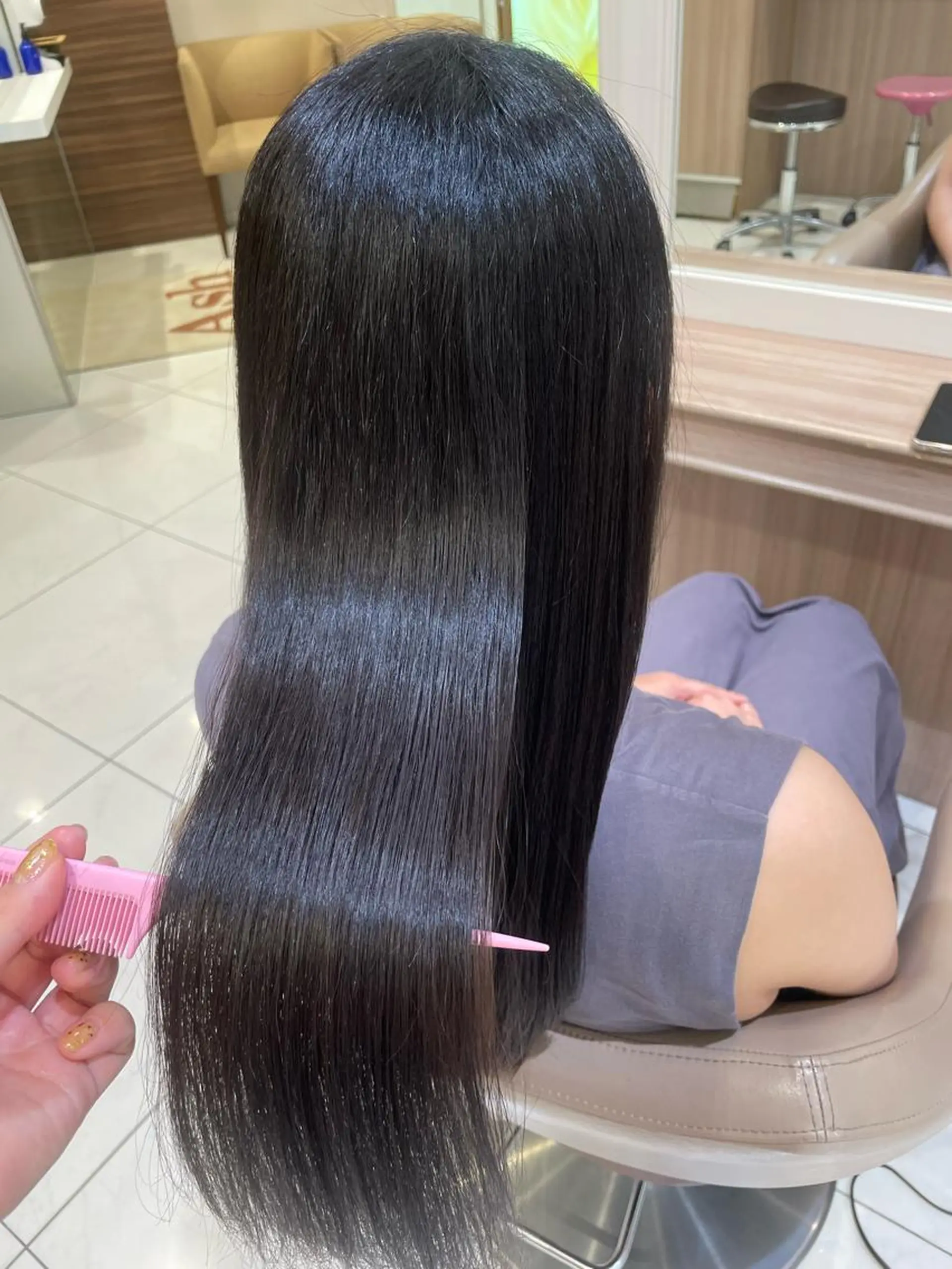 ロング パーマ カット 縮毛矯正 トリートメント 韓国ヘアメイク🎀/ 縮毛矯正✨山本媛香のヘアスタイル