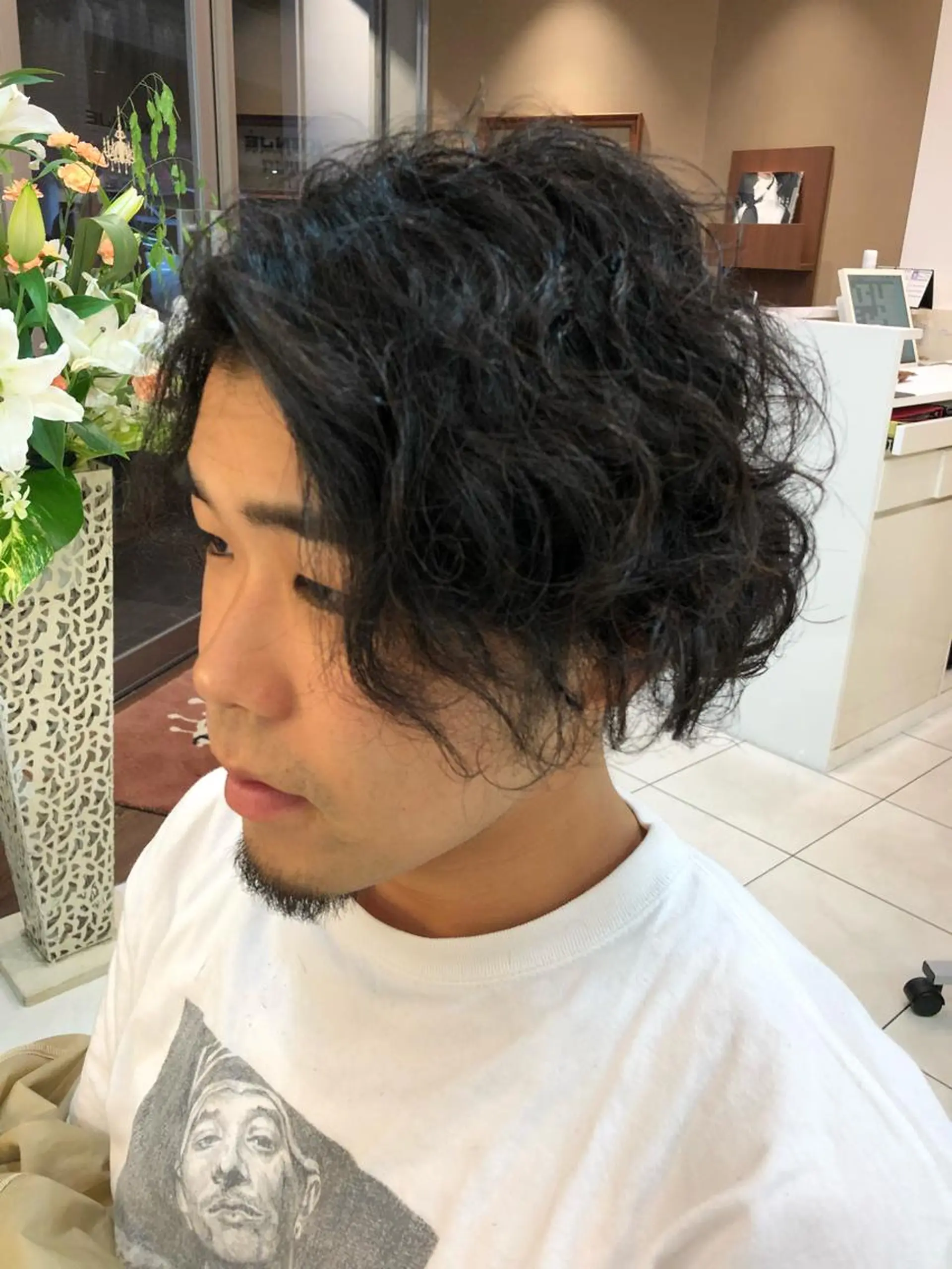 ショート メンズ メンズパーマ カット パーマ 神田 澪史のヘアスタイル