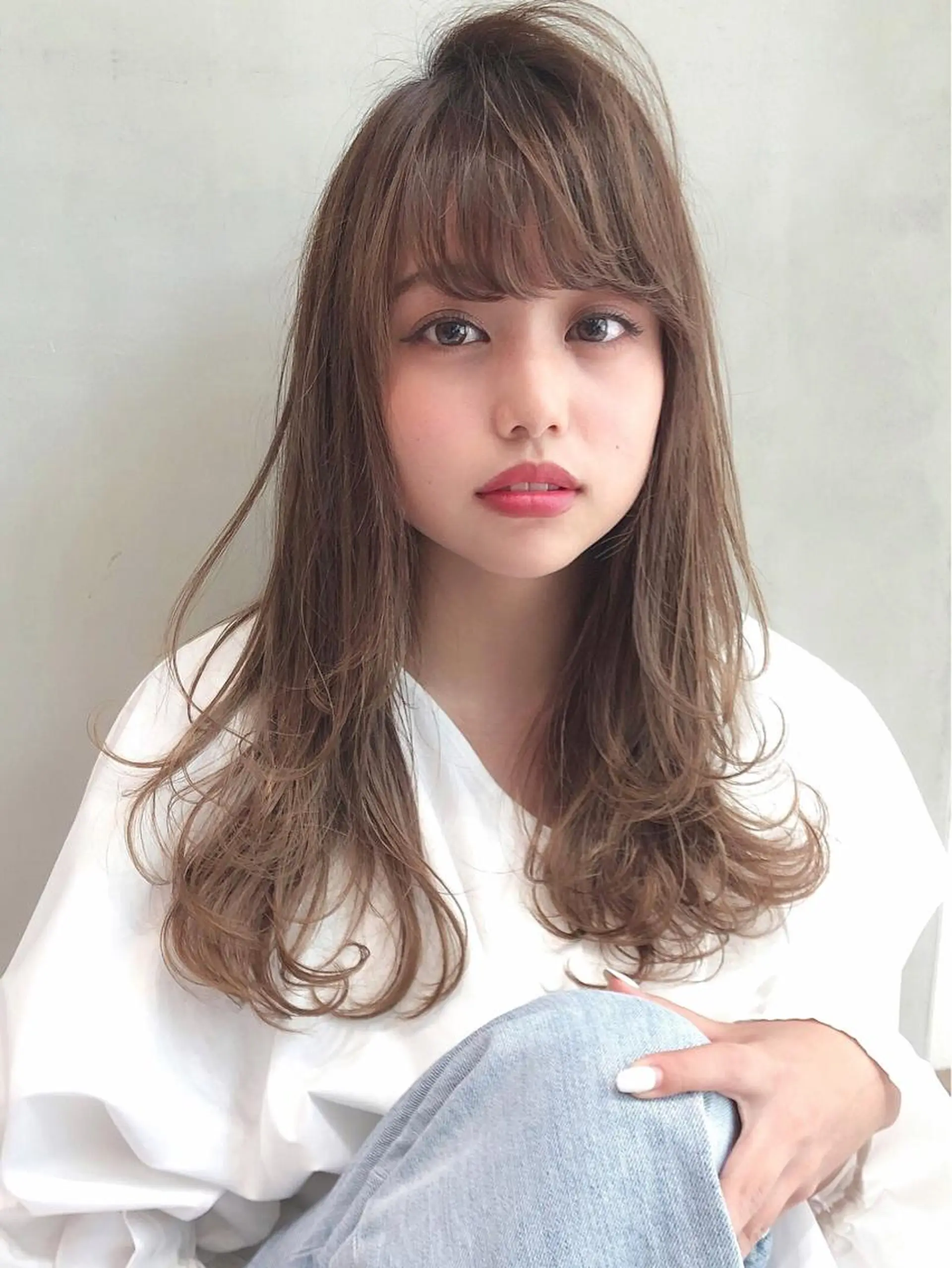 ロング カット ヘアカラー トリートメント 具志 正太のヘアスタイル