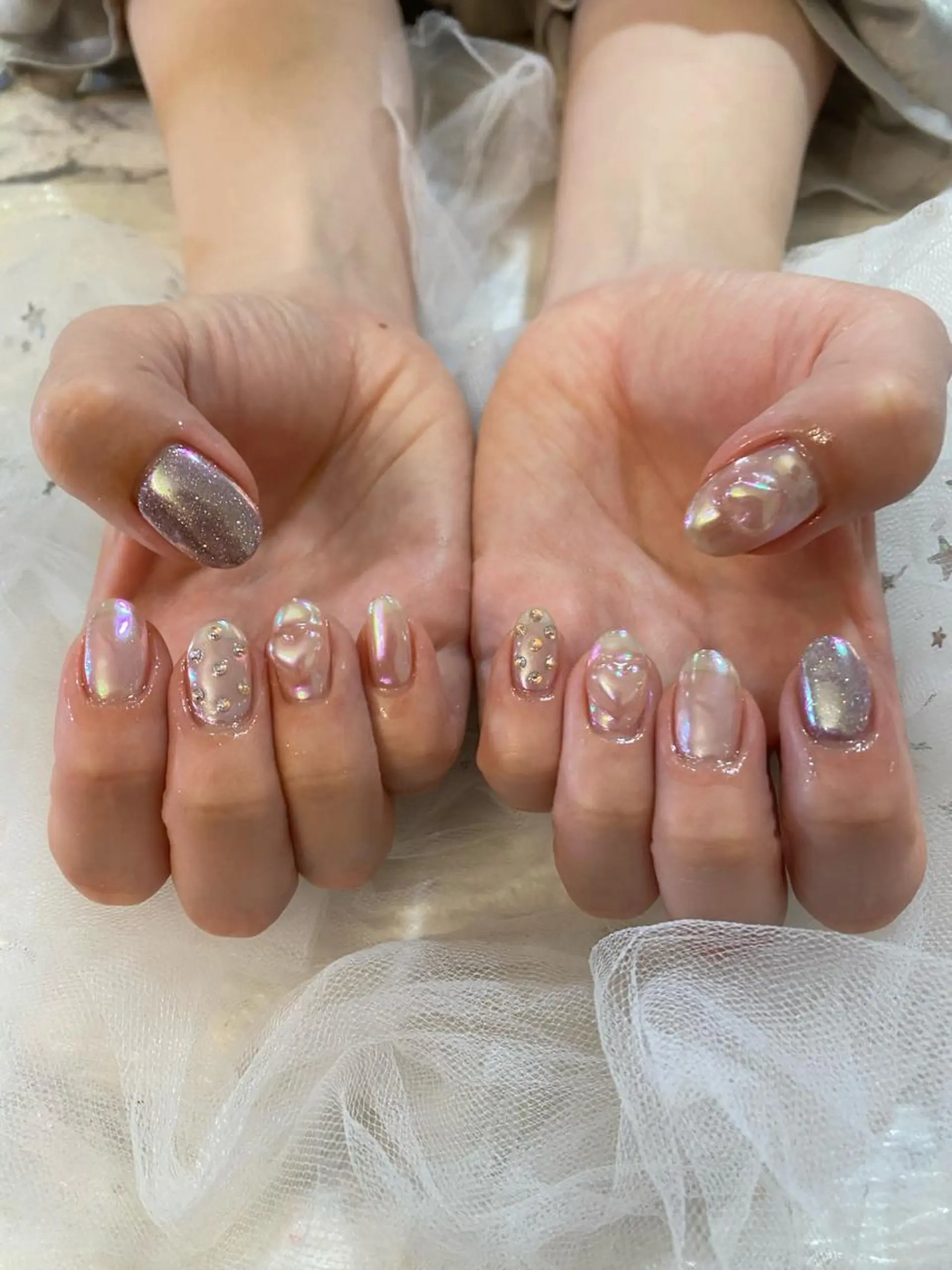 ネイル 氷ネイル・うるうるネイル imai eriのネイルデザイン