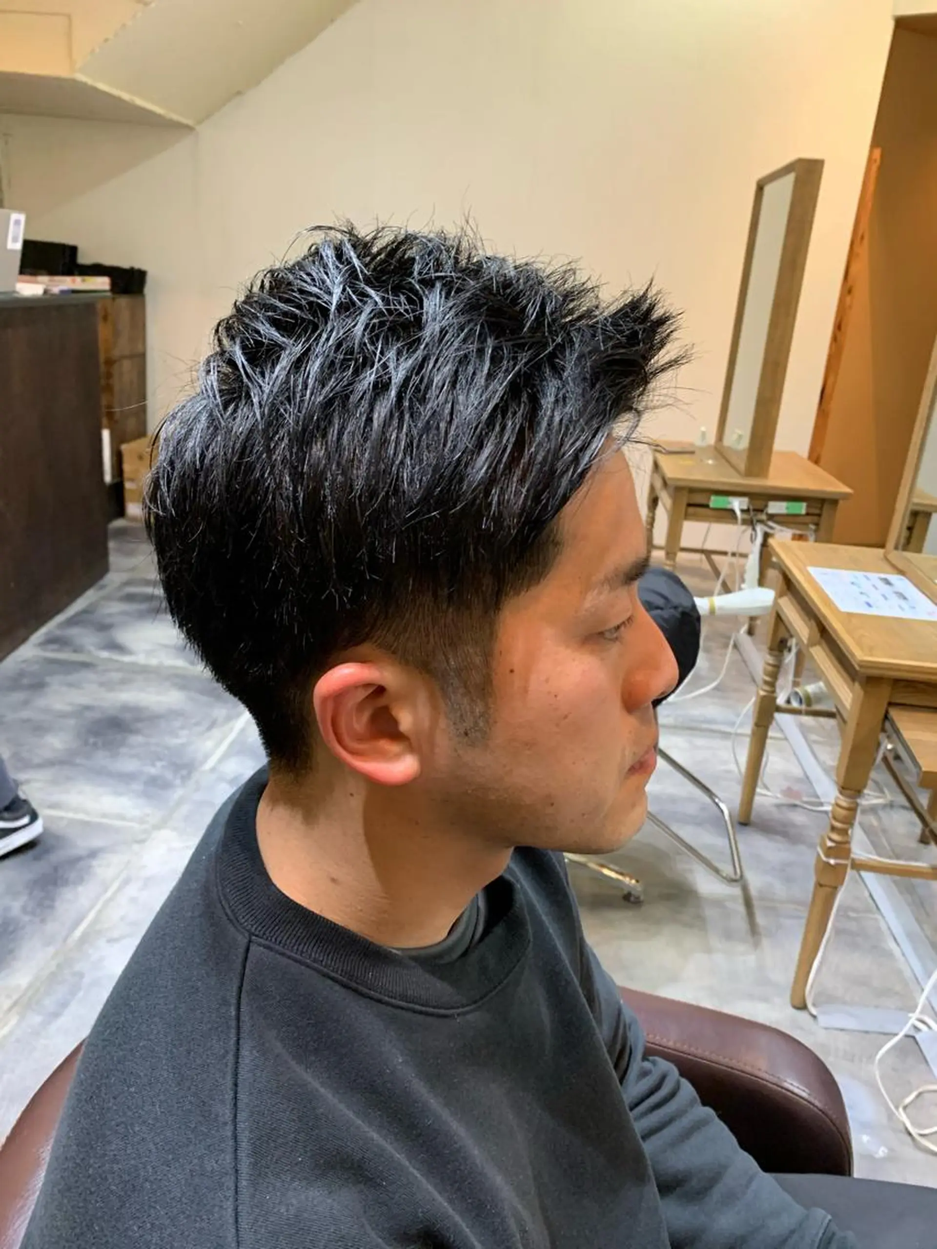 ショート メンズ ツーブロック 刈り上げ RIGO hair所属・トクシ ーのヘアスタイル