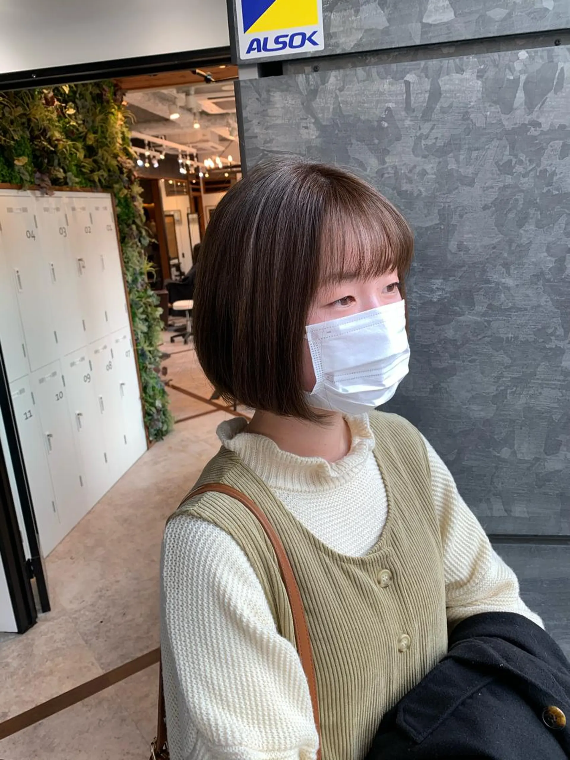 ショート カラー アッシュ ベージュカラー ボブ 髪質改善/白髪ぼかし KENTAのヘアスタイル