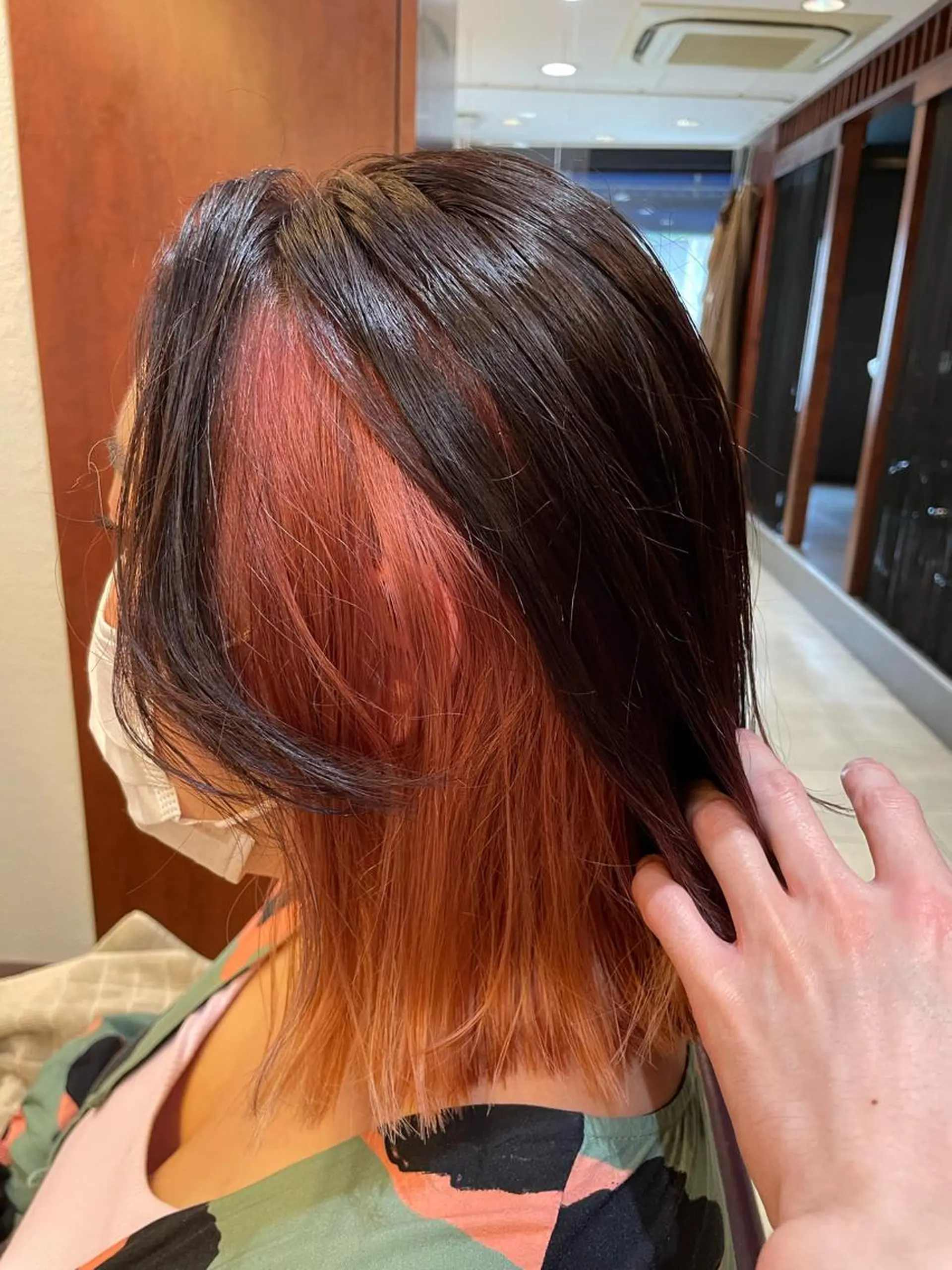 ミディアム カラー ピンクカラー ヘアカラー トリートメント こすげひろと カラー講師のヘアスタイル