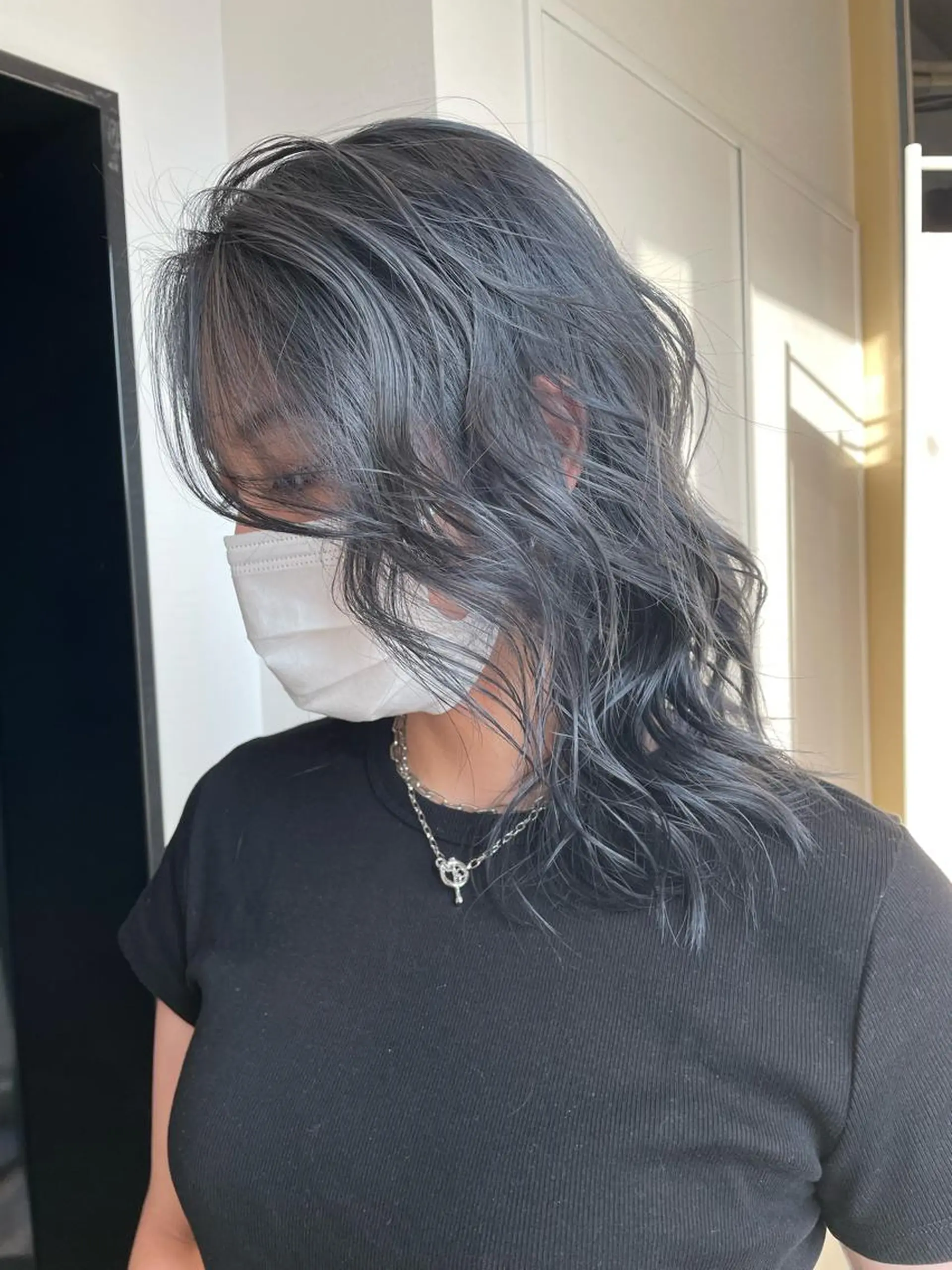 ロング カラー ブルーカラー ヘアカラー YUI/ ブリーチカラー🌷のヘアスタイル