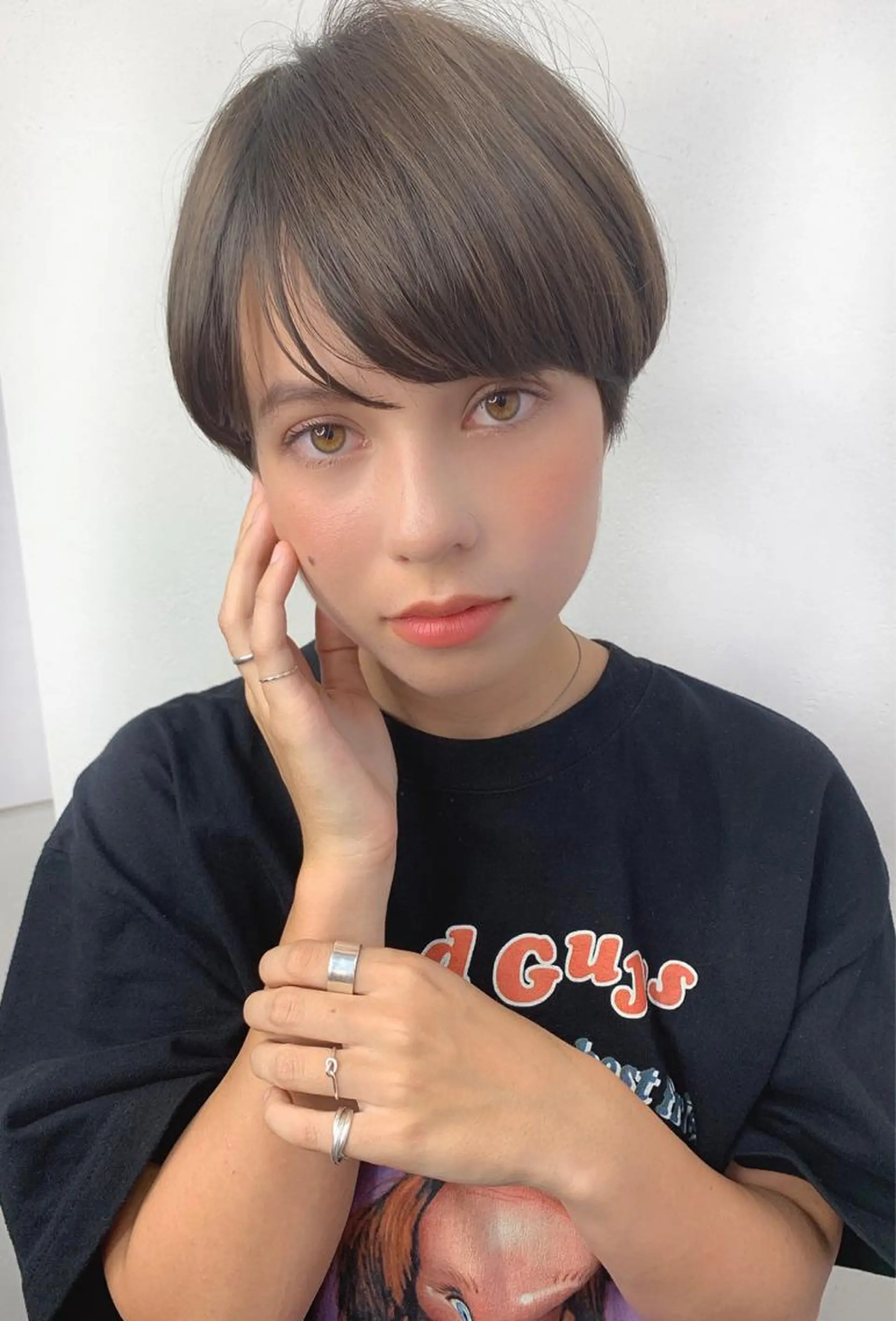 ショート 縮毛矯正/ショート/ レイヤー/畑中正敏のヘアスタイル