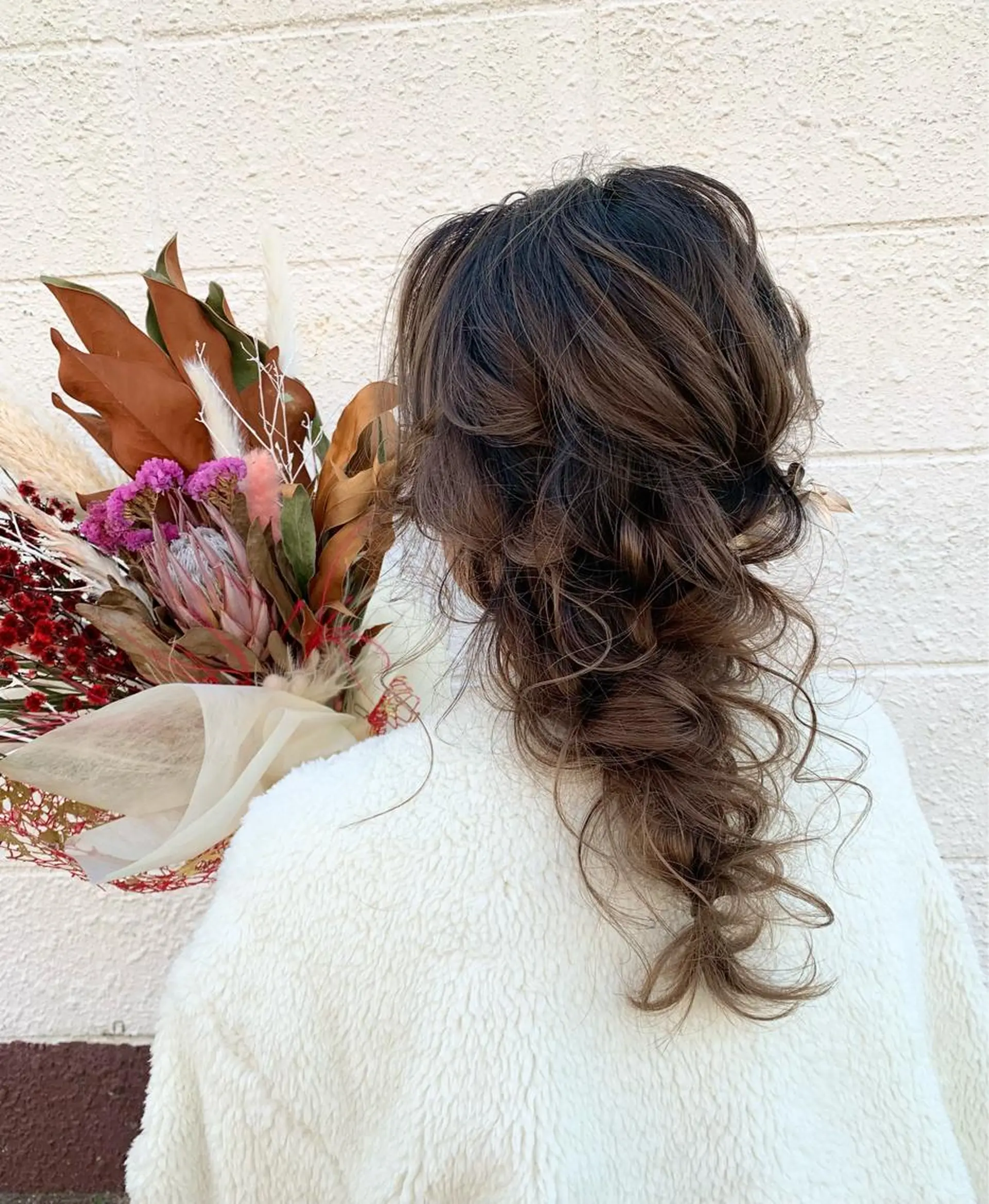 セミロング ヘアアレンジ yui .のヘアスタイル