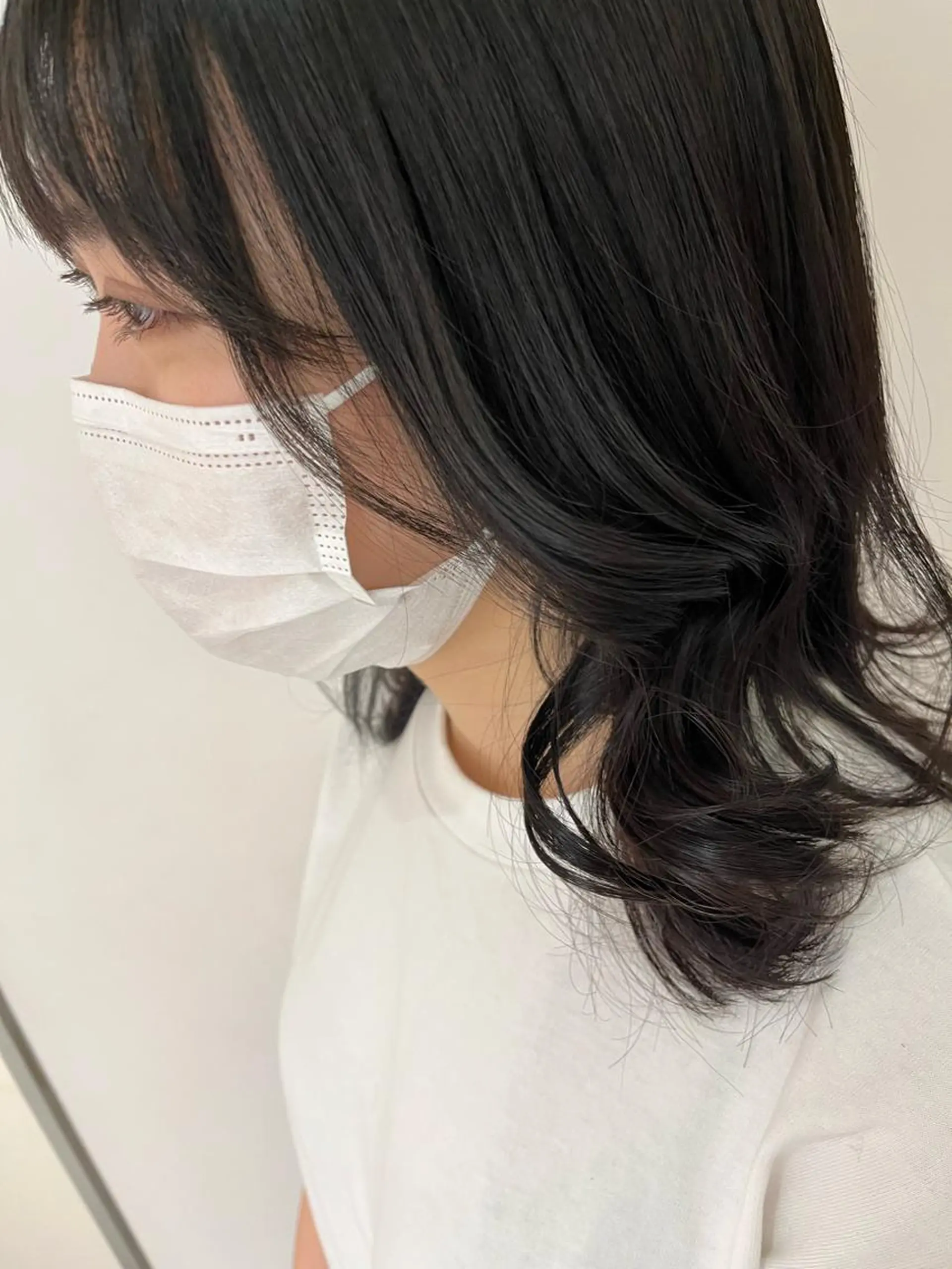 ミディアム カット 韓国風パーマ/ヘア セット/店長みづきのヘアスタイル