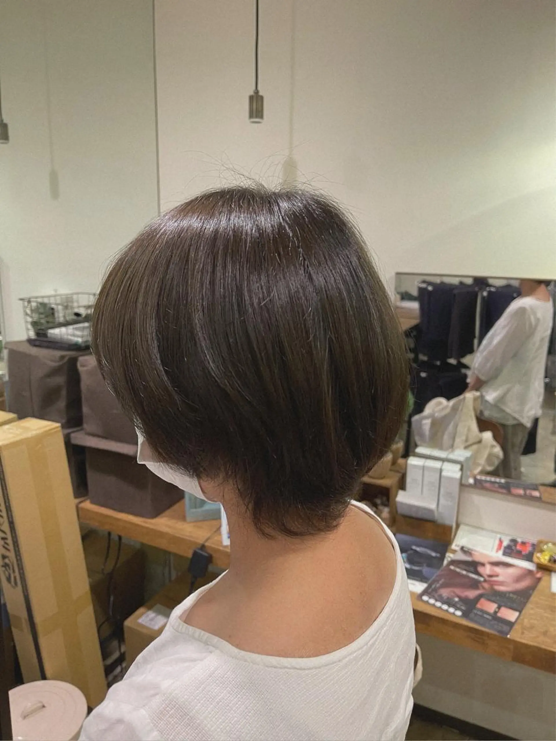 ショート アッシュ 艶髪カラー😊 西久保光✂️のヘアスタイル