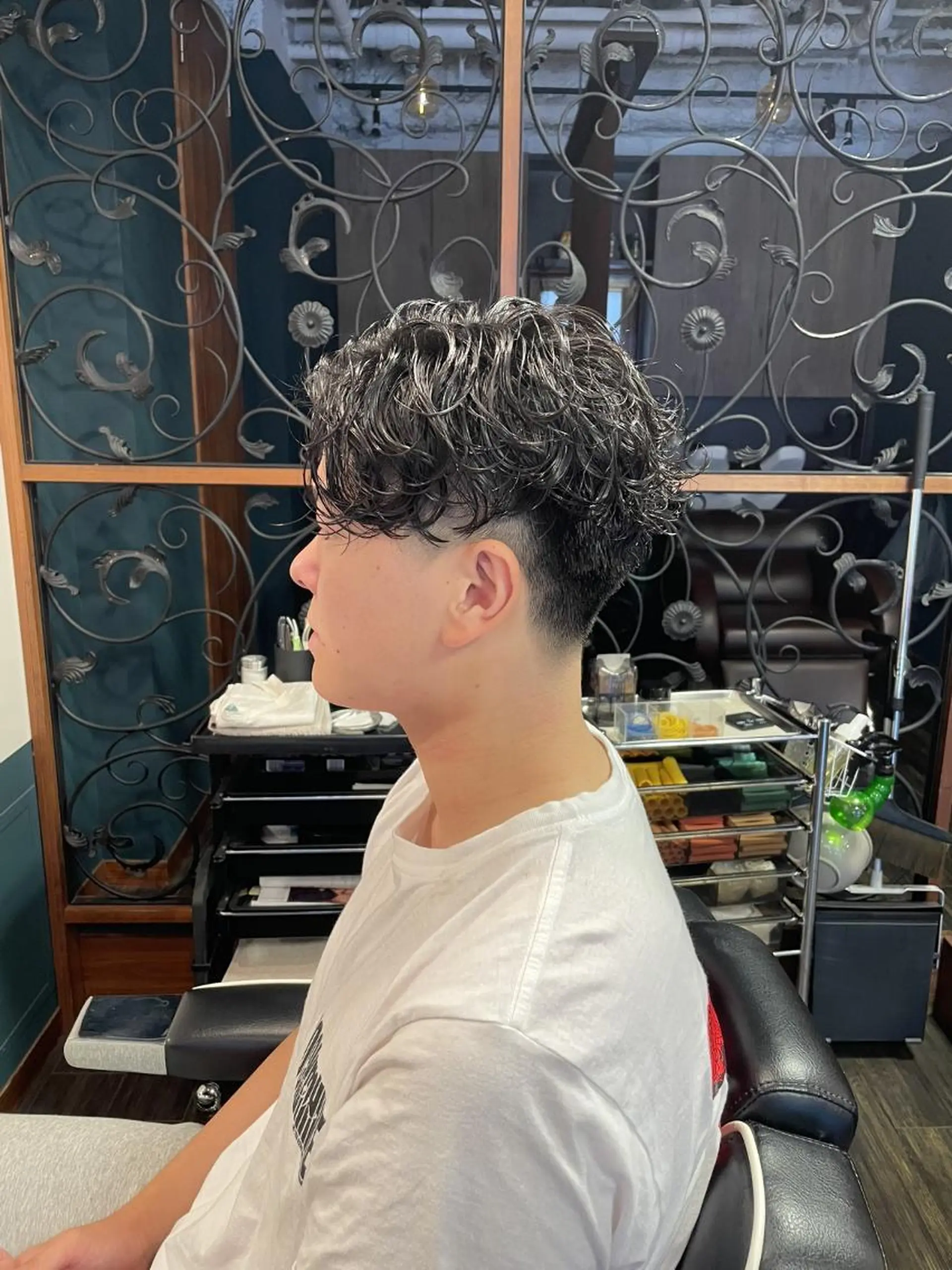 メンズ パーマ カット パーマ ヘッドスパ 早稲田/メンズ専門 /フェード/葛西裕季のヘアスタイル