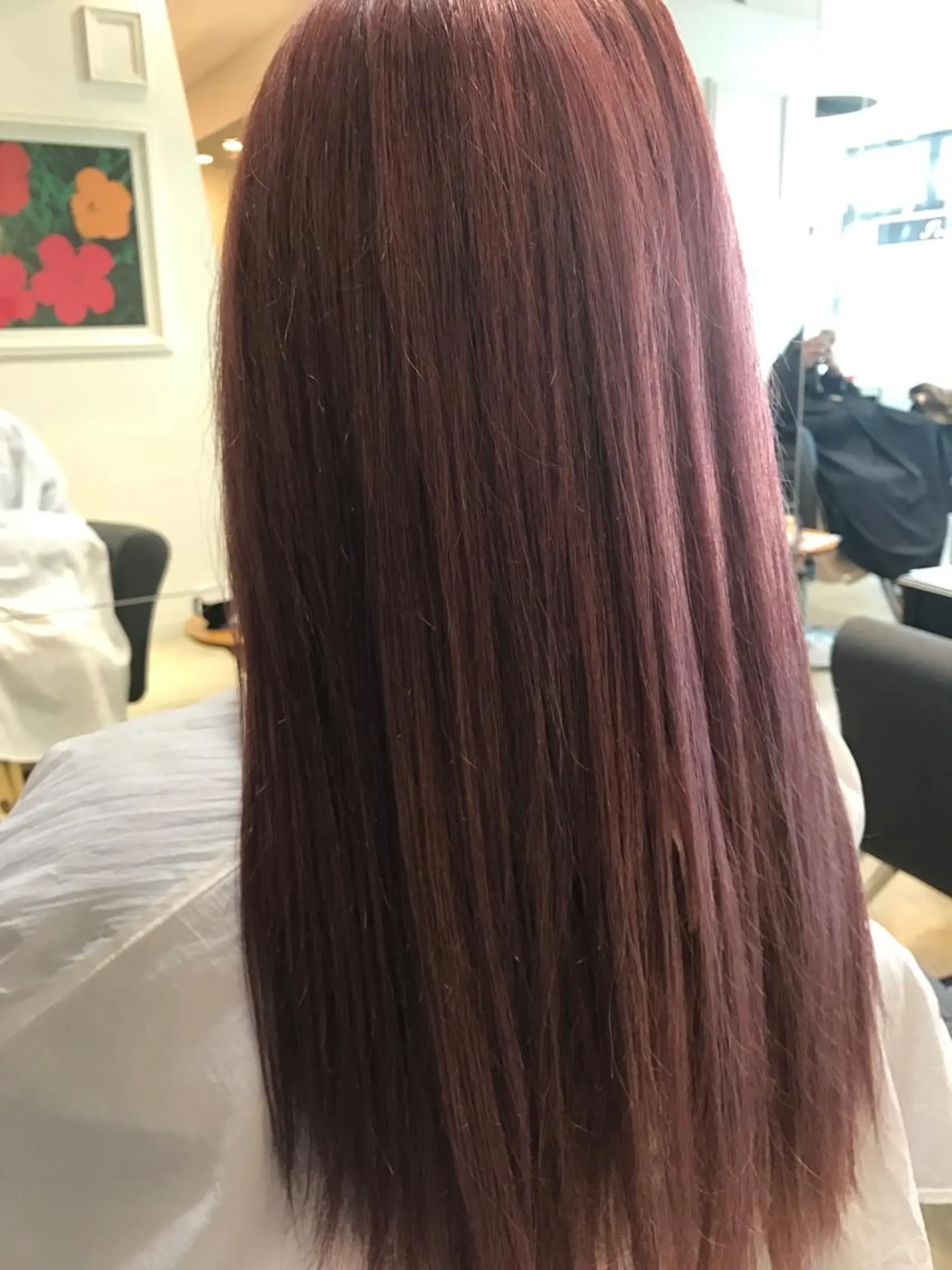 カラー イルミナカラー ピンクカラー ブリーチ特化 梅田本多翔のヘアスタイル