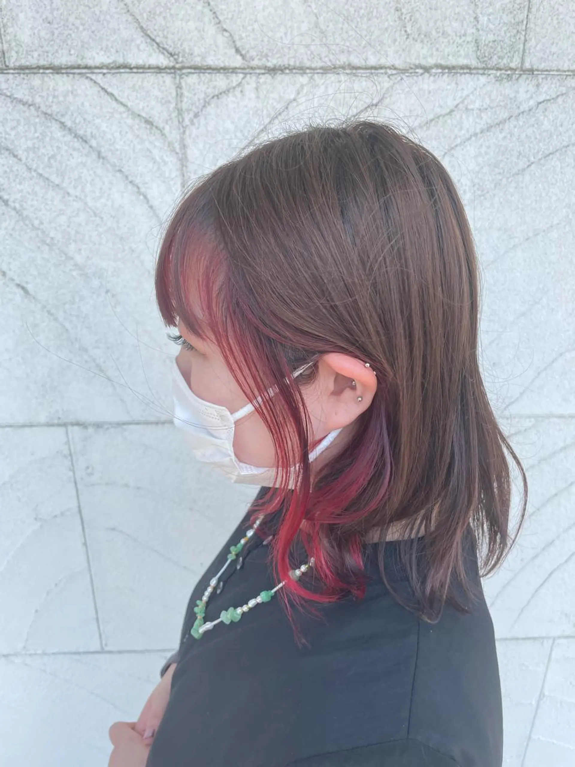 ミディアム 西能 心音のヘアスタイル