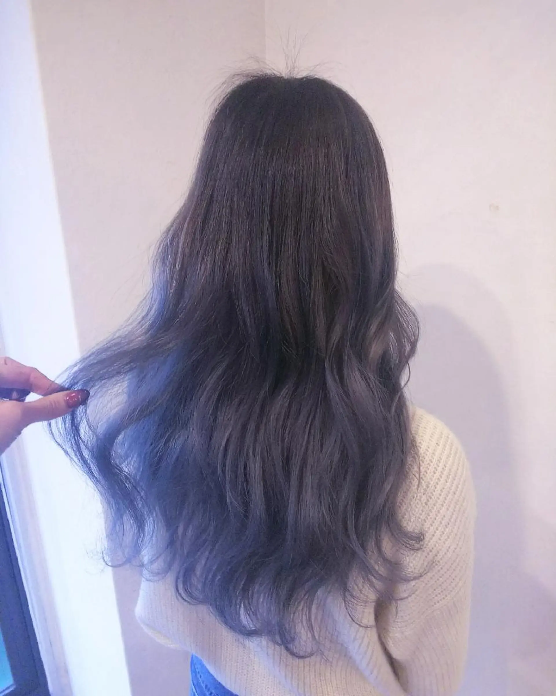 ロング カラー グラデーションカラー グレージュ ヘアカラー RU RIのヘアスタイル