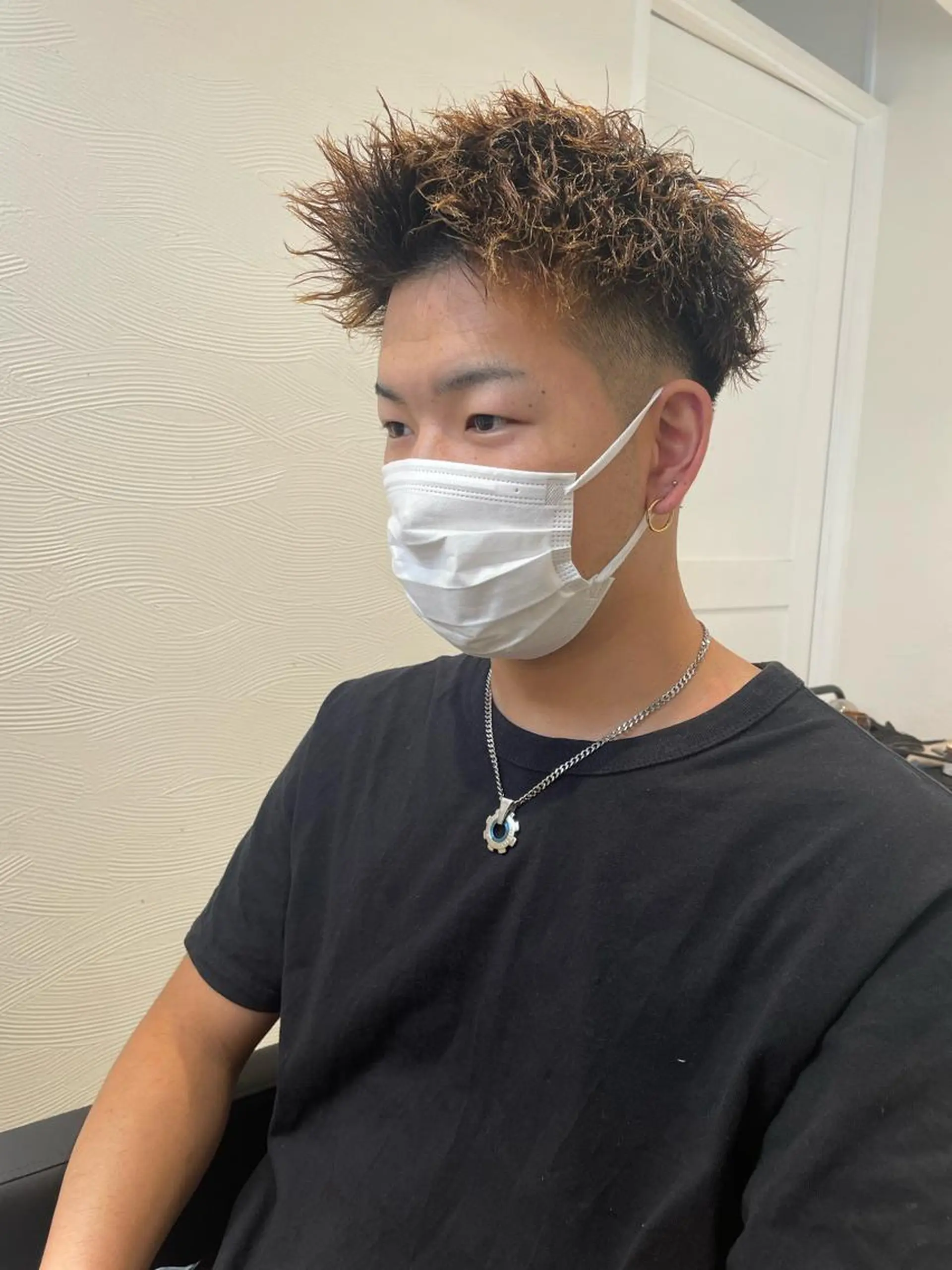 パーマ メンズ カット パーマ 大阪美容師 井上智博のヘアスタイル