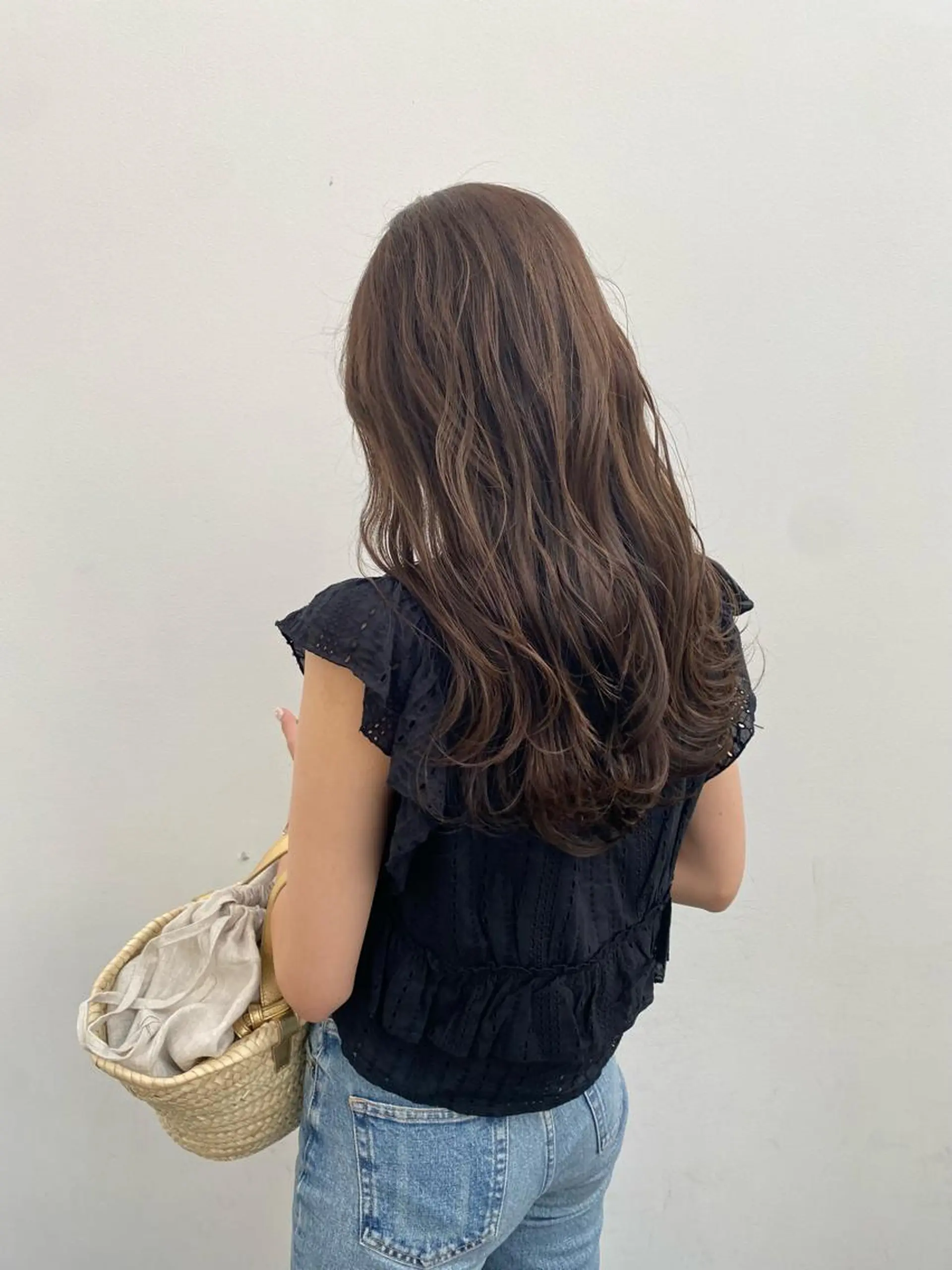 セミロング カラー ヘアアレンジ ベージュカラー ブラウンカラー オリーブベージュ オリーブブラウン レイヤー🌟艶カラー 🕊まやのヘアスタイル