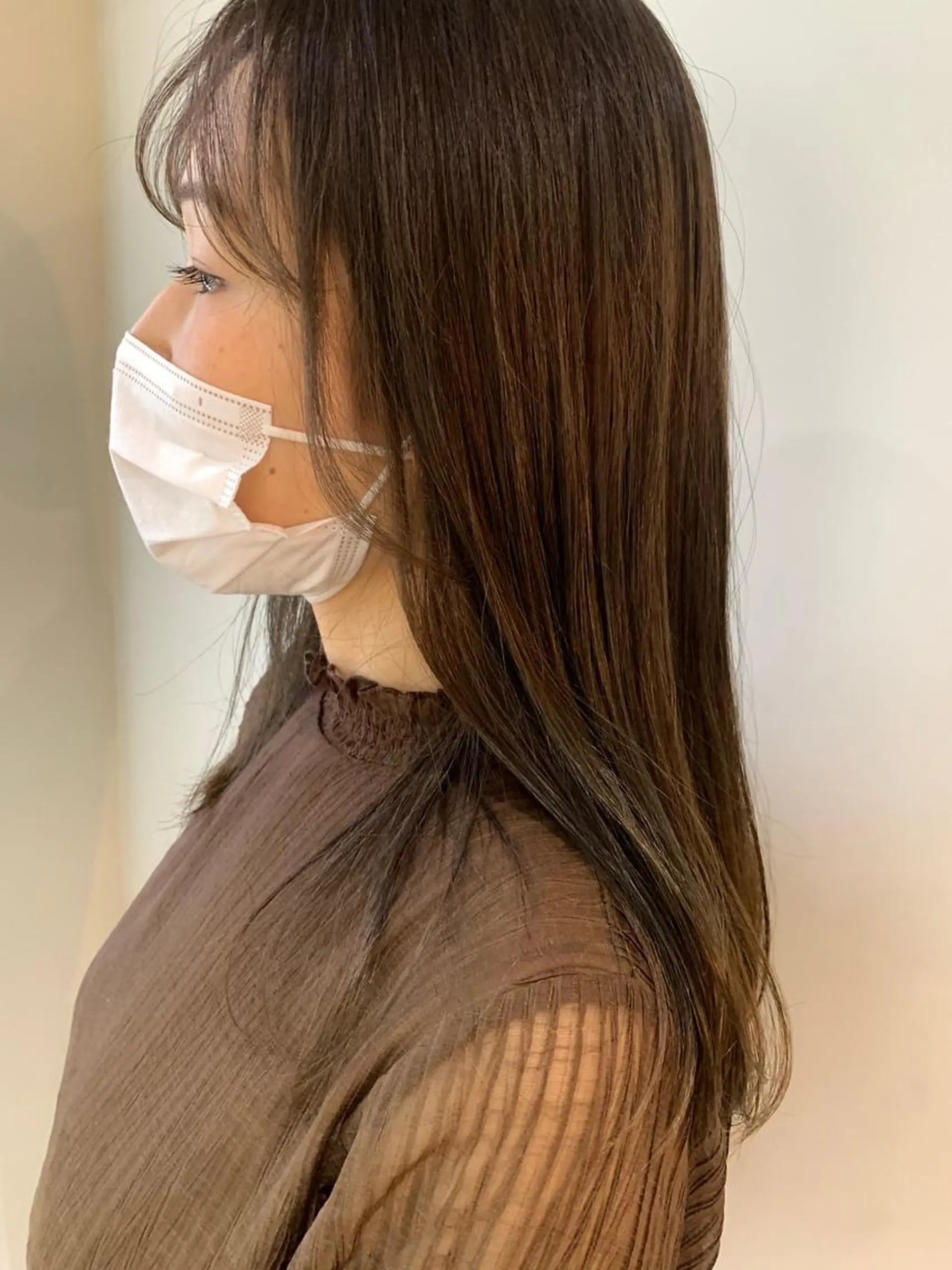 ミディアム カラー ミディアムパーマ /癖毛パーマのヘアスタイル